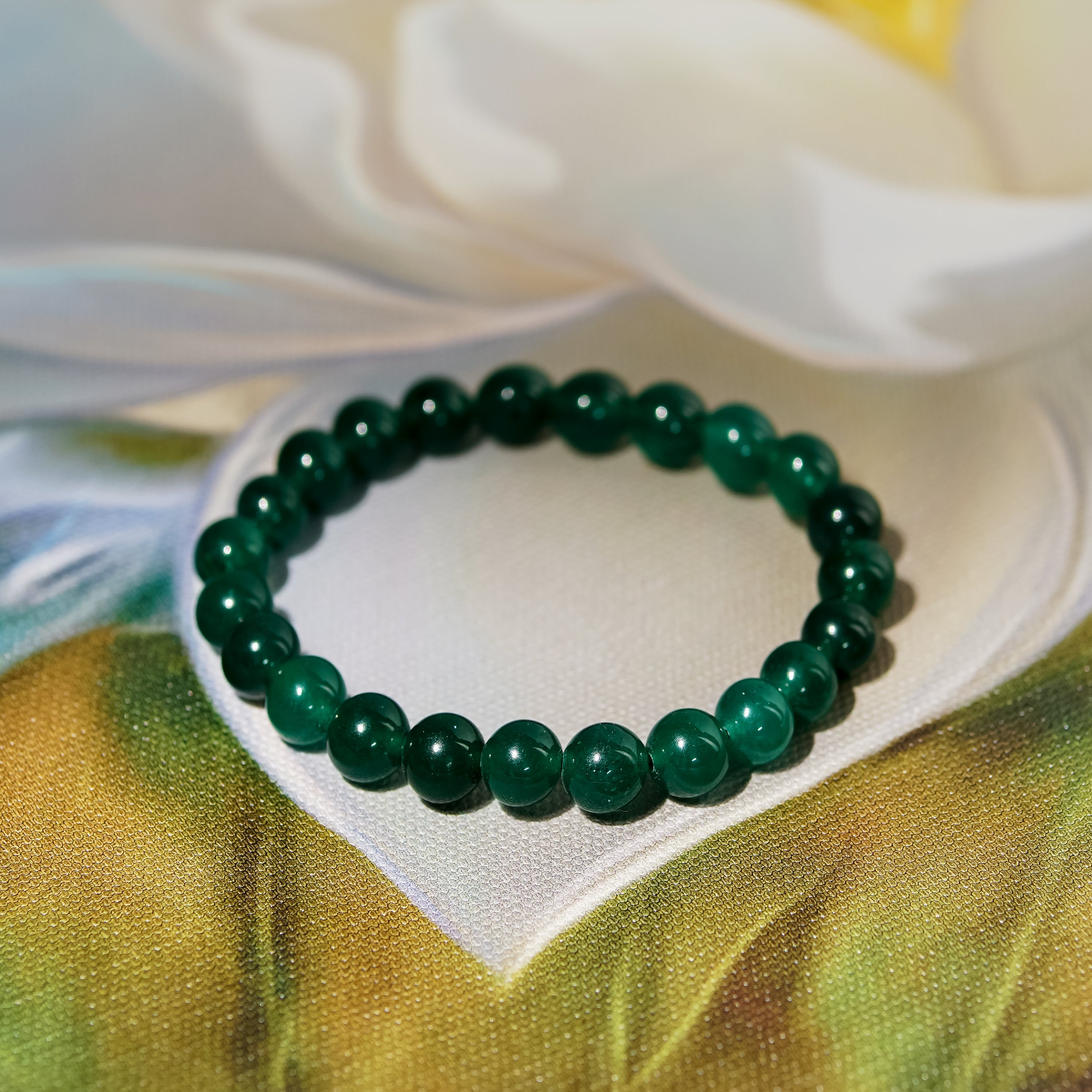 100%True Jade Bracelet Green Jasper Jade Bracelets+certificate+Box Beads  10*11mm | eBay