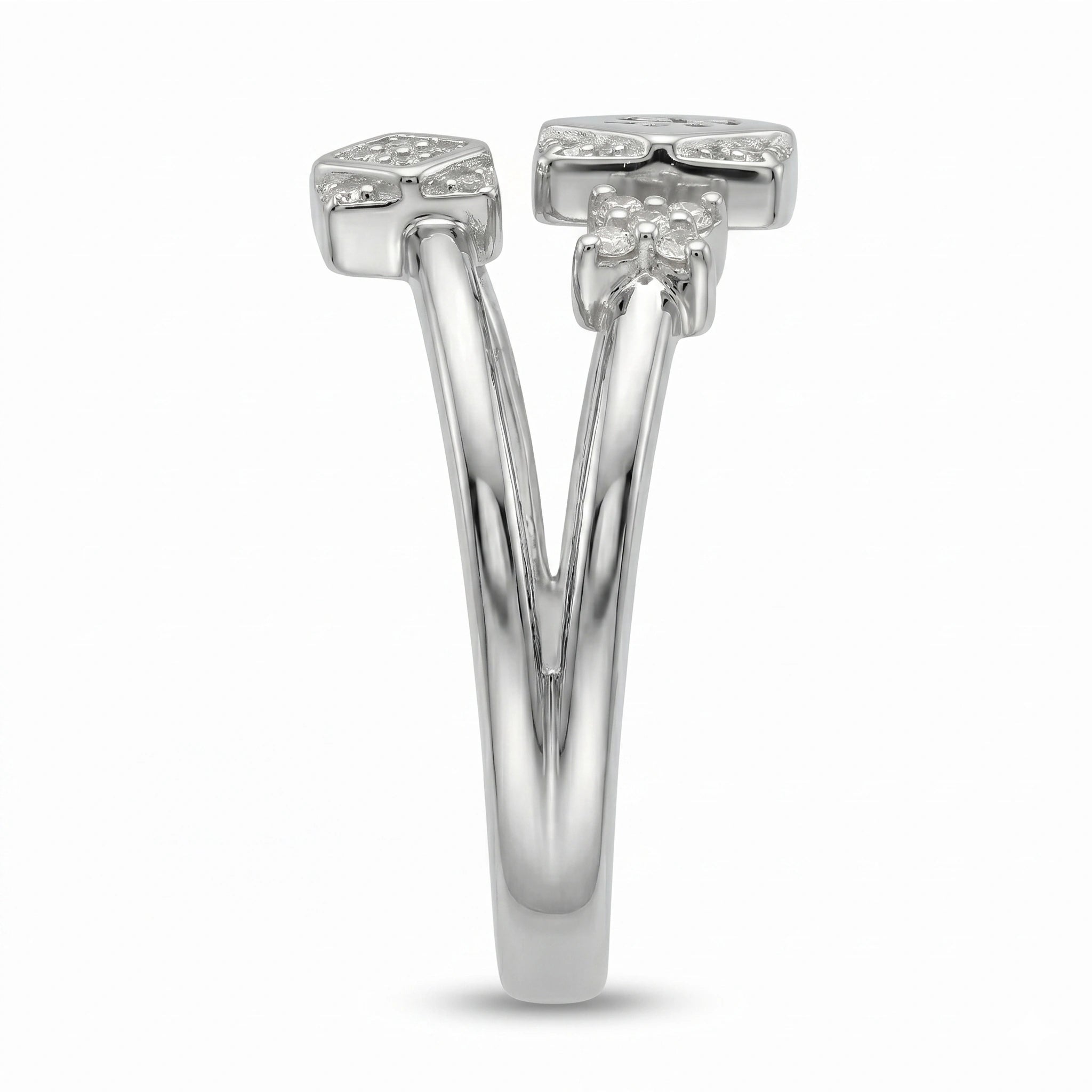 Om silver ring