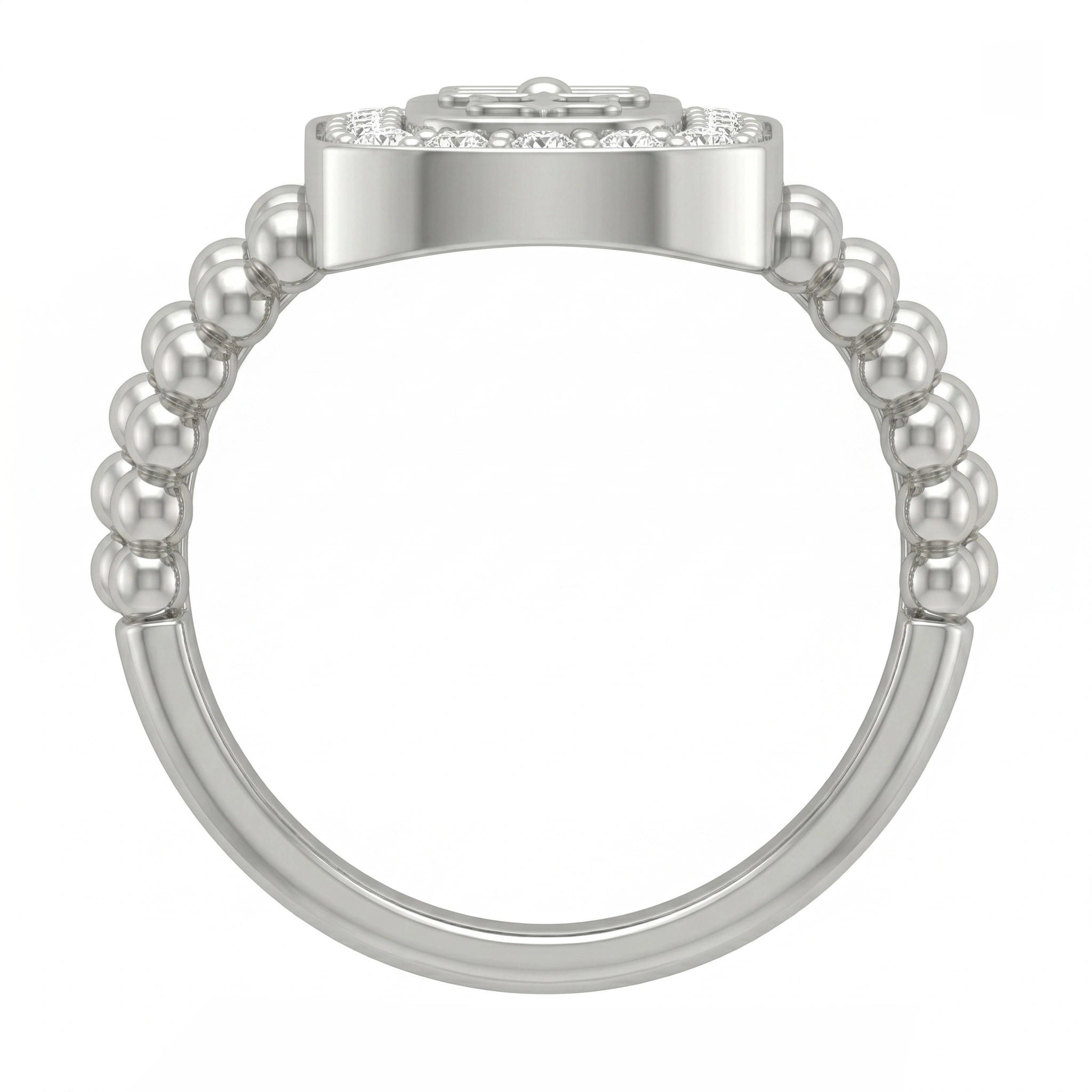 Shivling silver ring