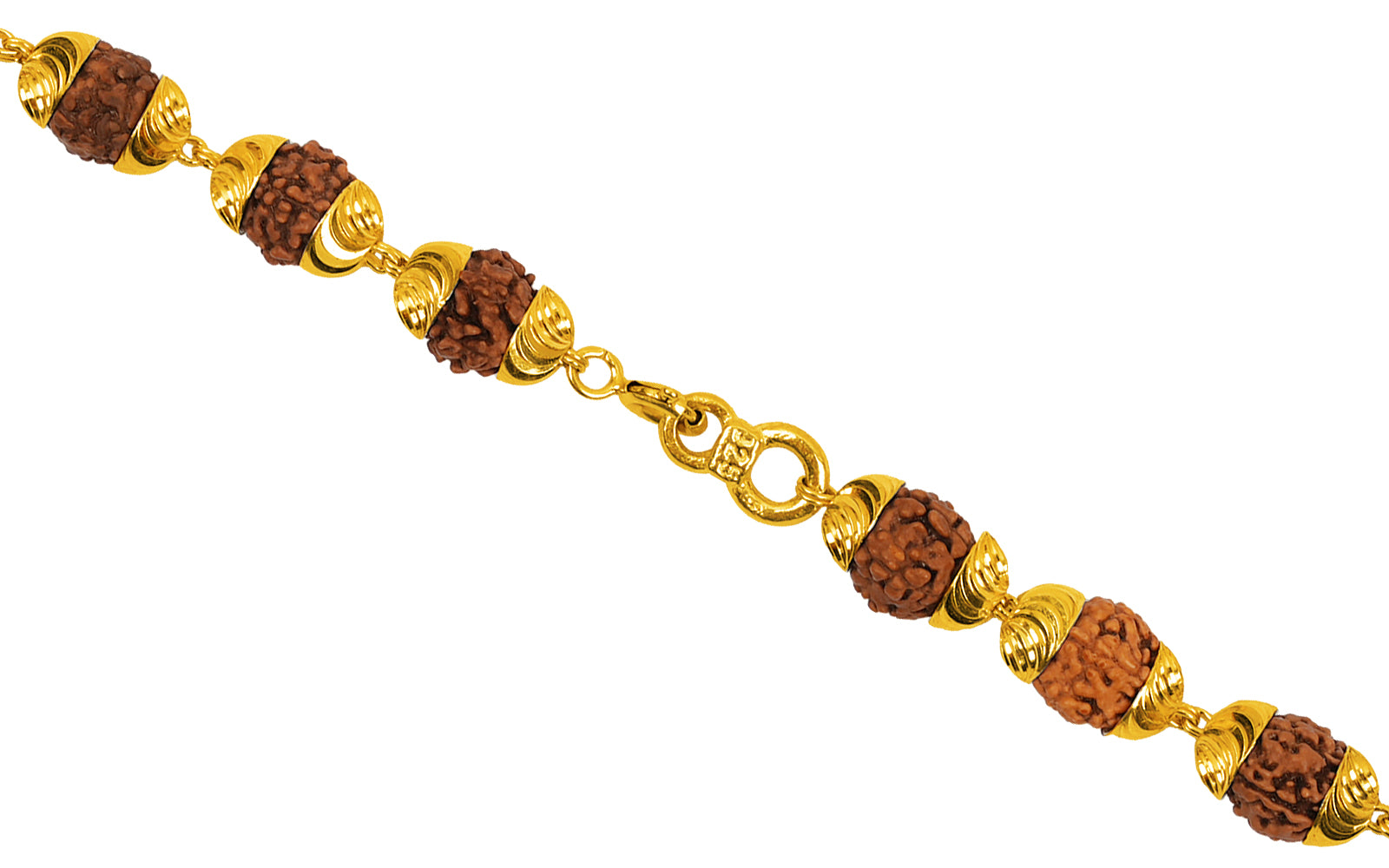 5 Mukhi Gold Rudraksha Mala