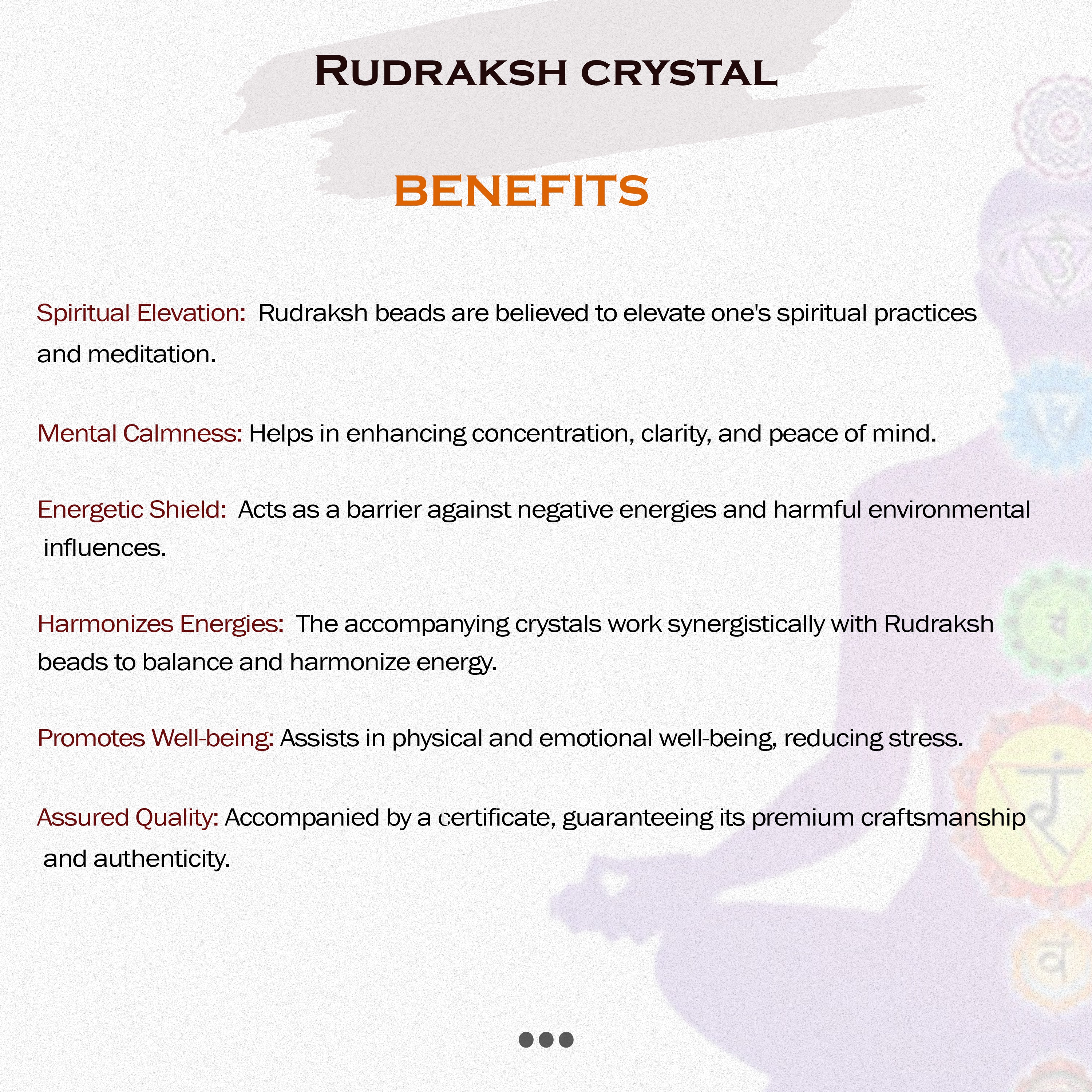Rudraksha Crystal Bracelet