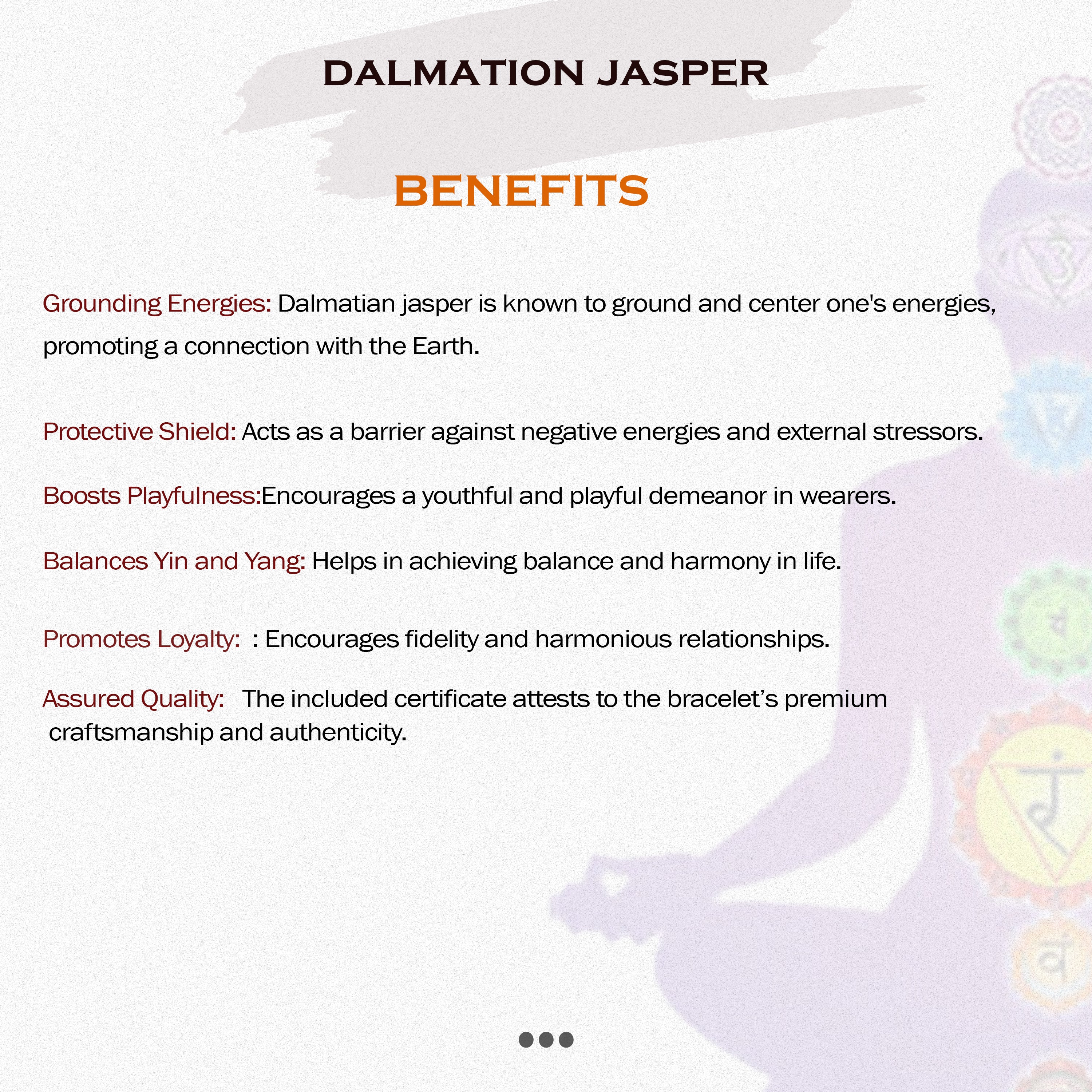 Dalmatian Jasper Bracelet