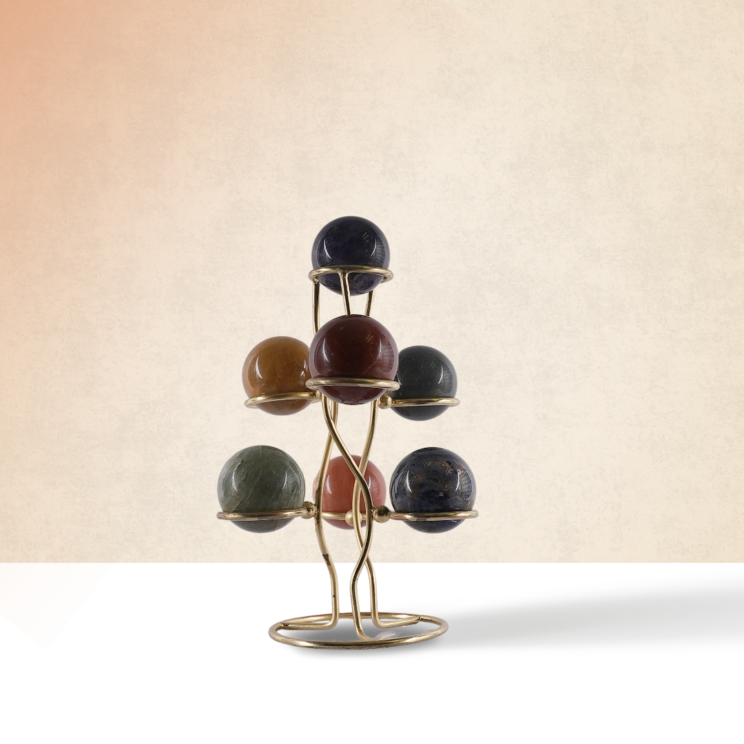 7 Chakra Sphere/Ball With Stand