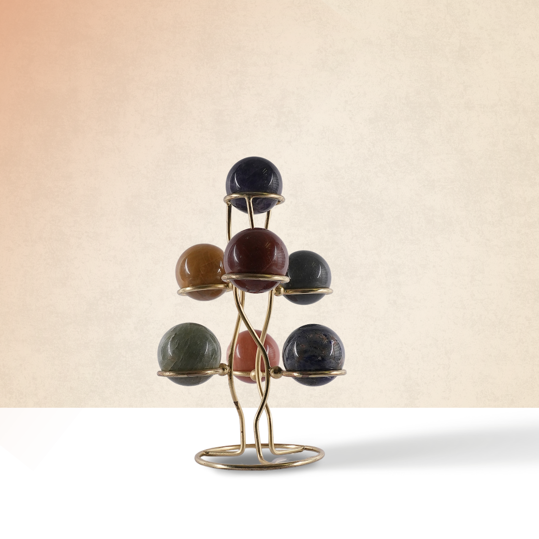 7 Chakra Sphere with Stand – for Vastu