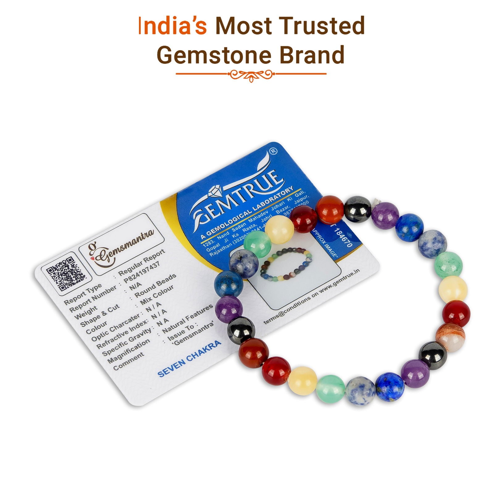 7 Chakra Bracelet - Gemsmantra