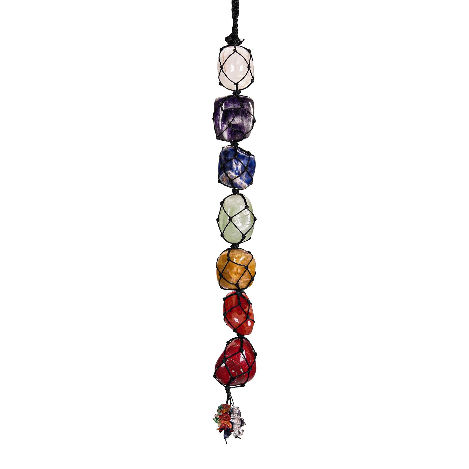 7 Chakra Tumbled Hanging - Gemsmantra