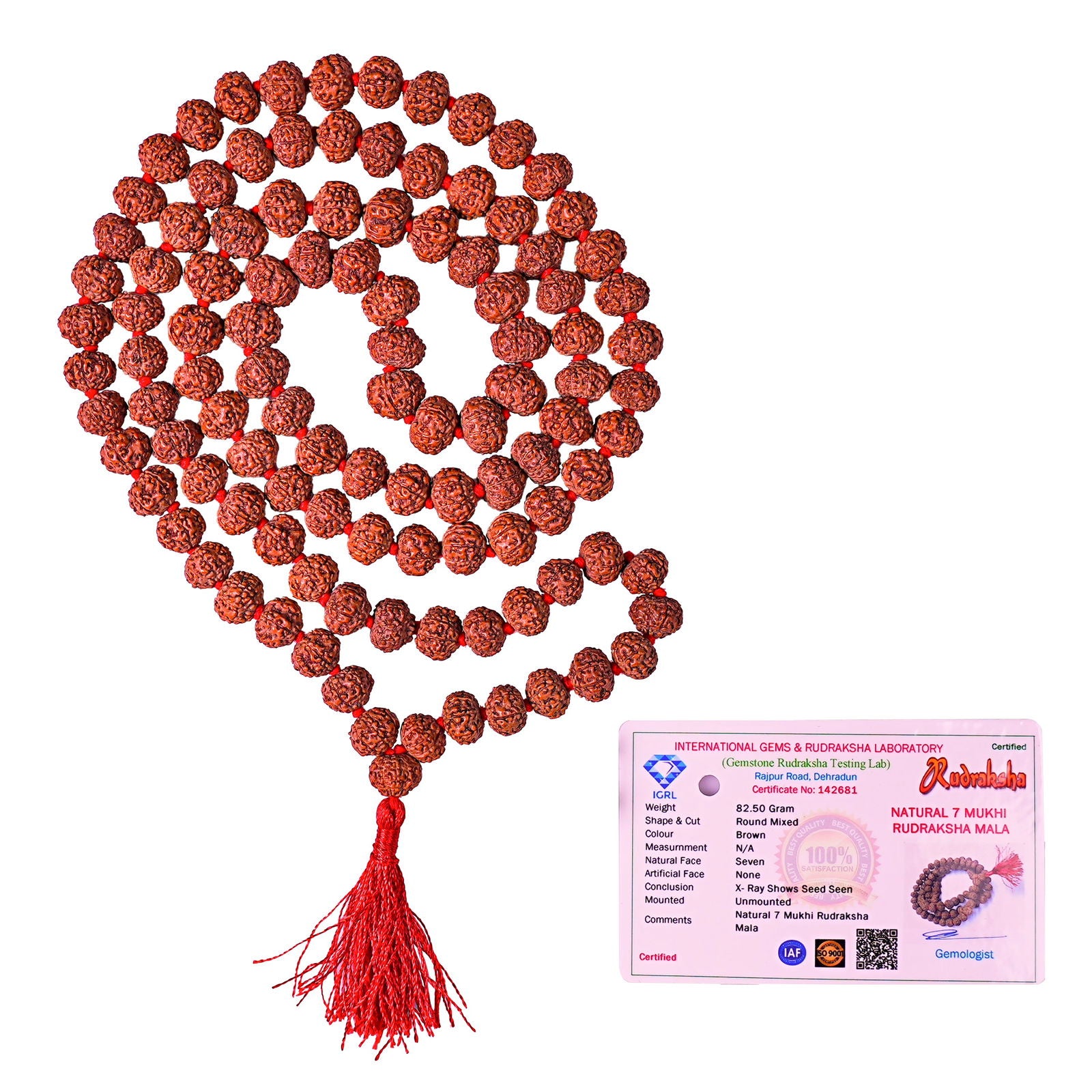 7 Mukhi Rudraksha Mala - Gemsmantra