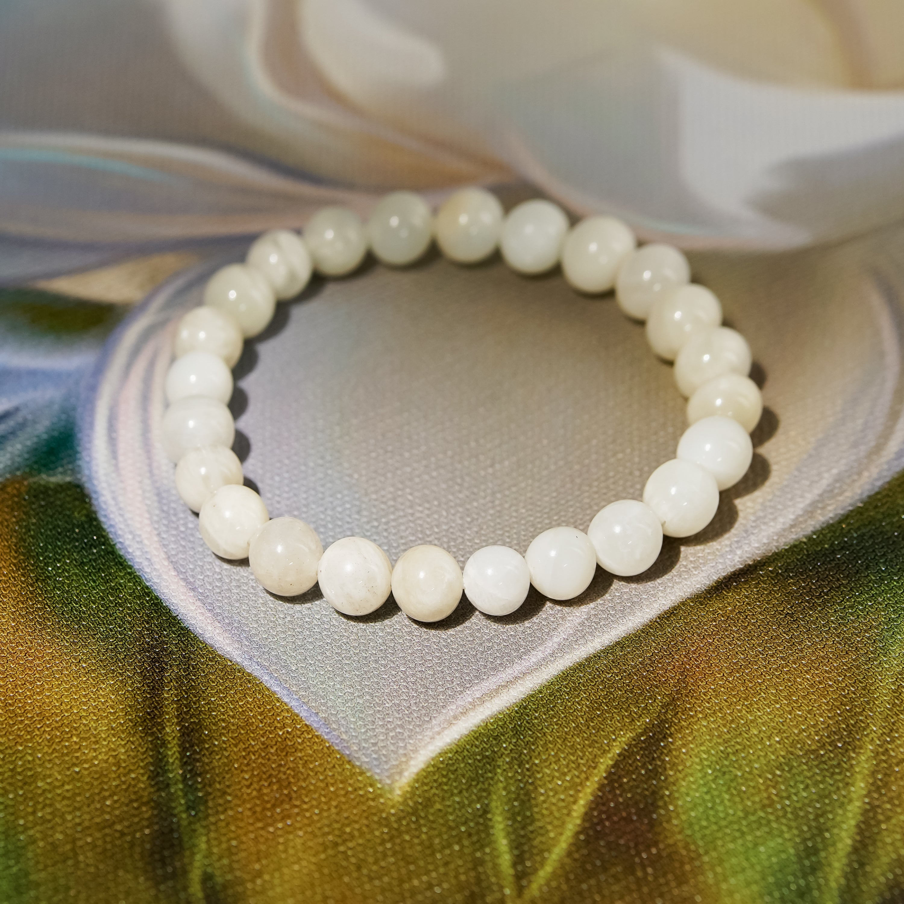 Healing Crystal Bracelet for Women, Amethyst, Rose Quartz, Moonstone Bead |  eBay
