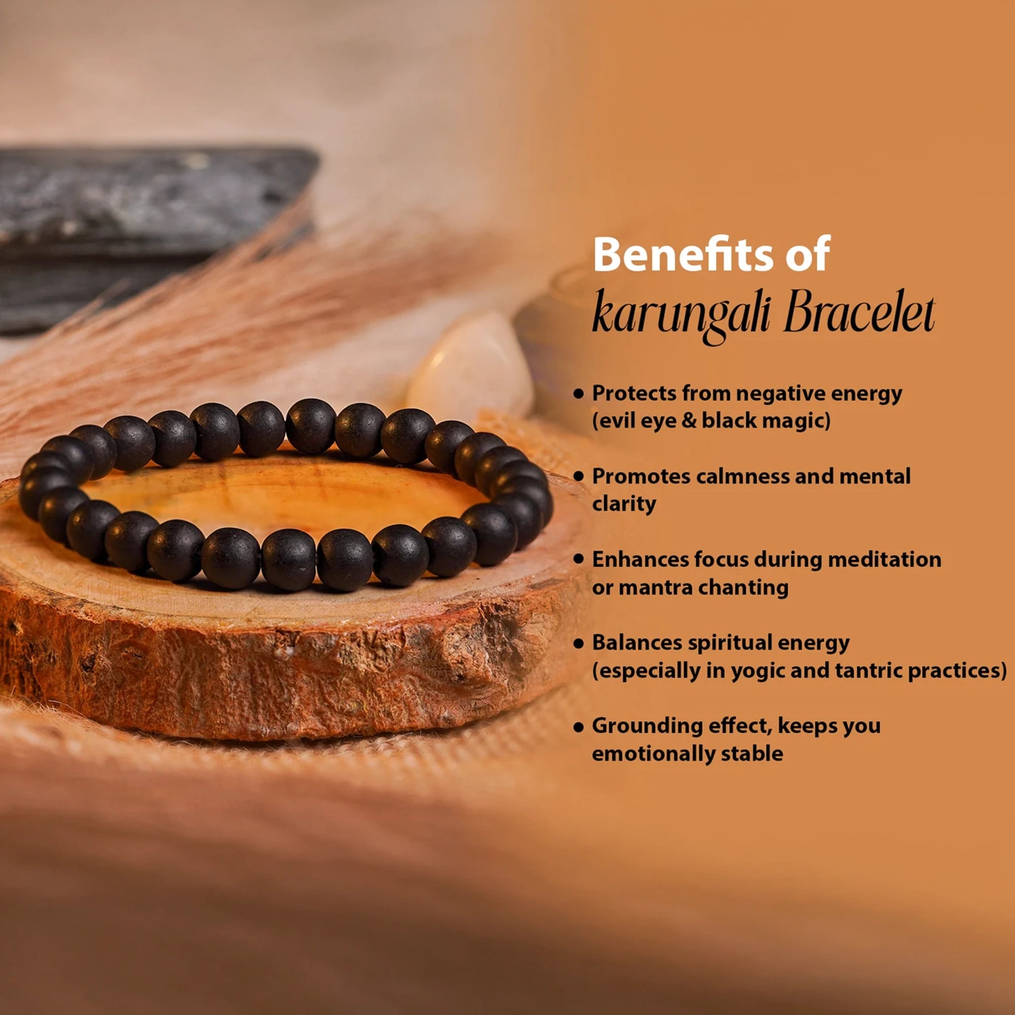 Karungali Mala + Karungali Bracelet Combo