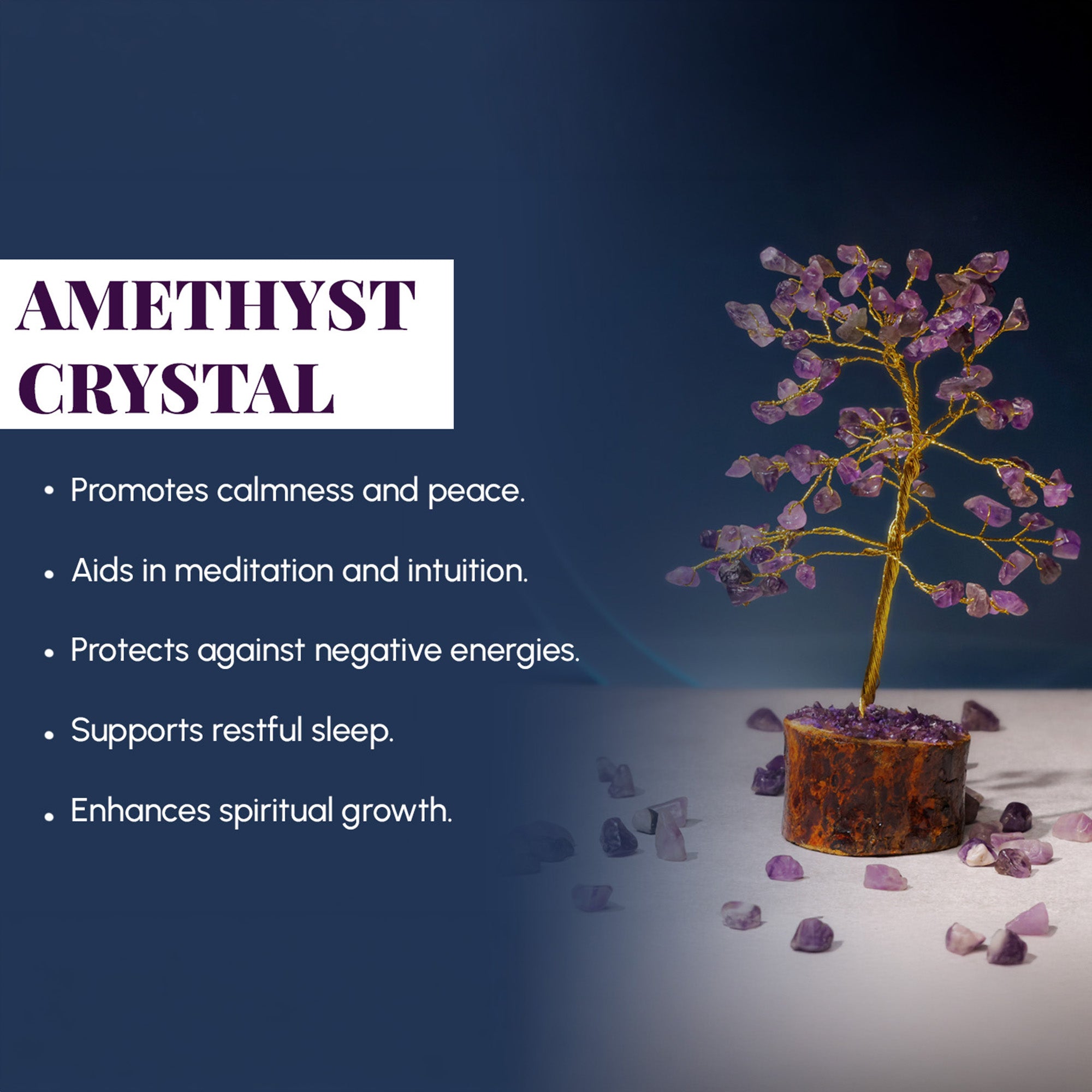 Amethyst Crystal Tree – Small, for Vastu
