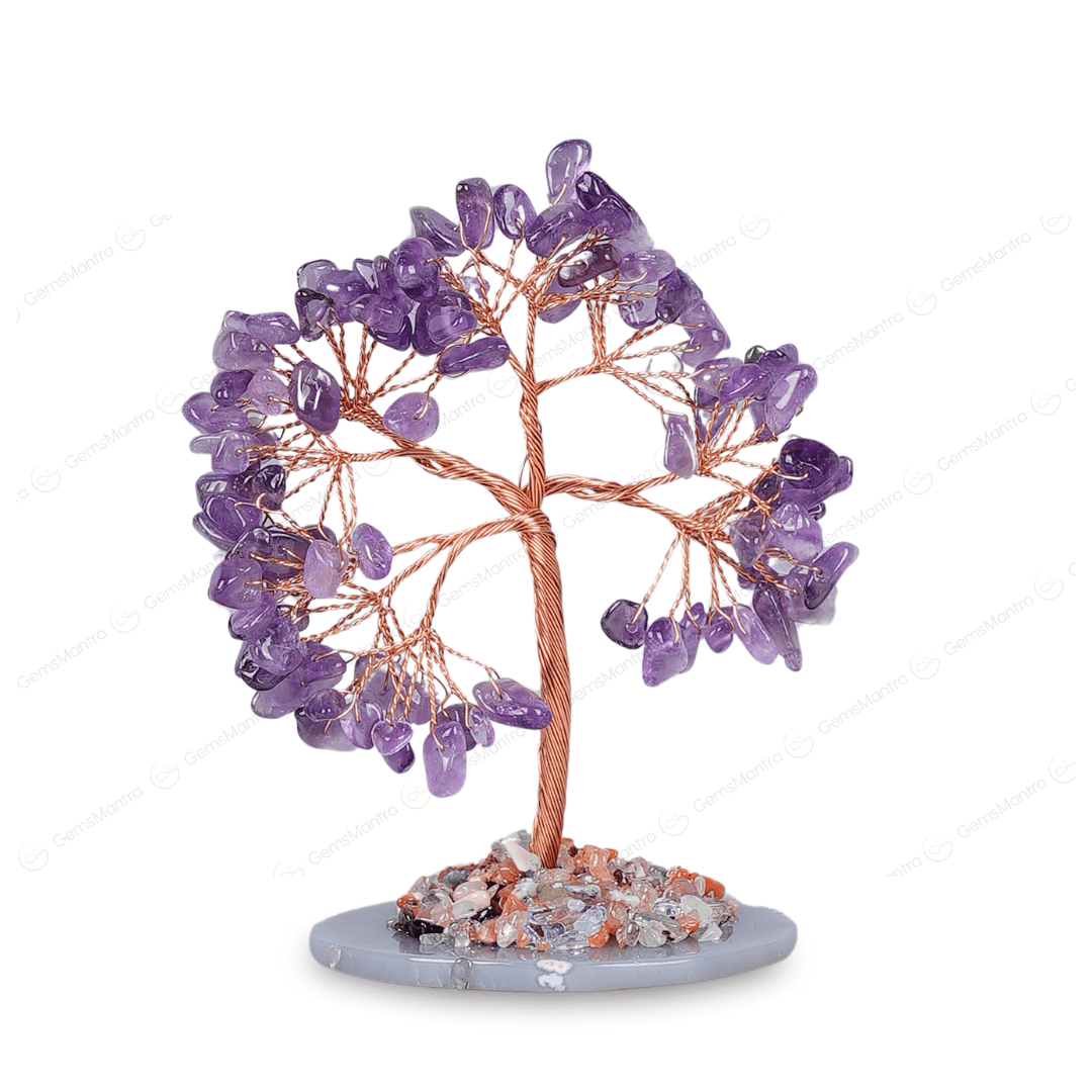 Amethyst Crystal Tree (With Plate Base) - Gemsmantra