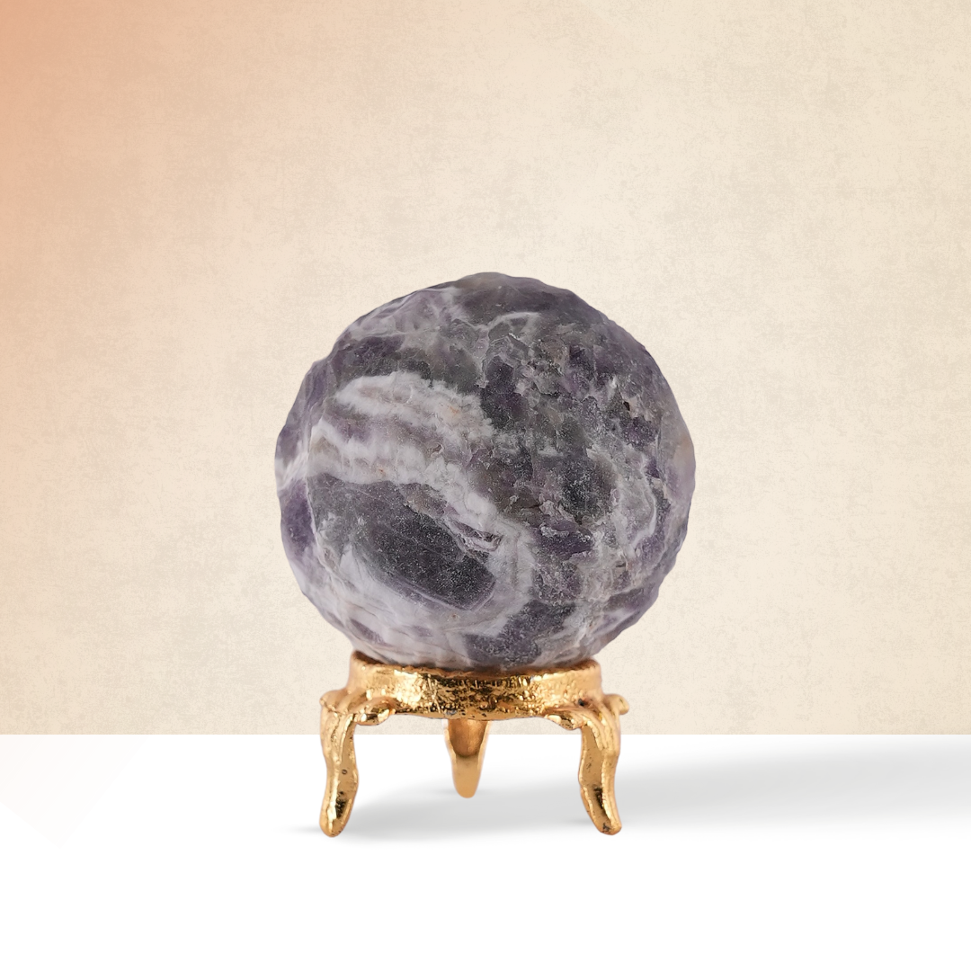 Amethyst Moon Sphere/Ball - Gemsmantra