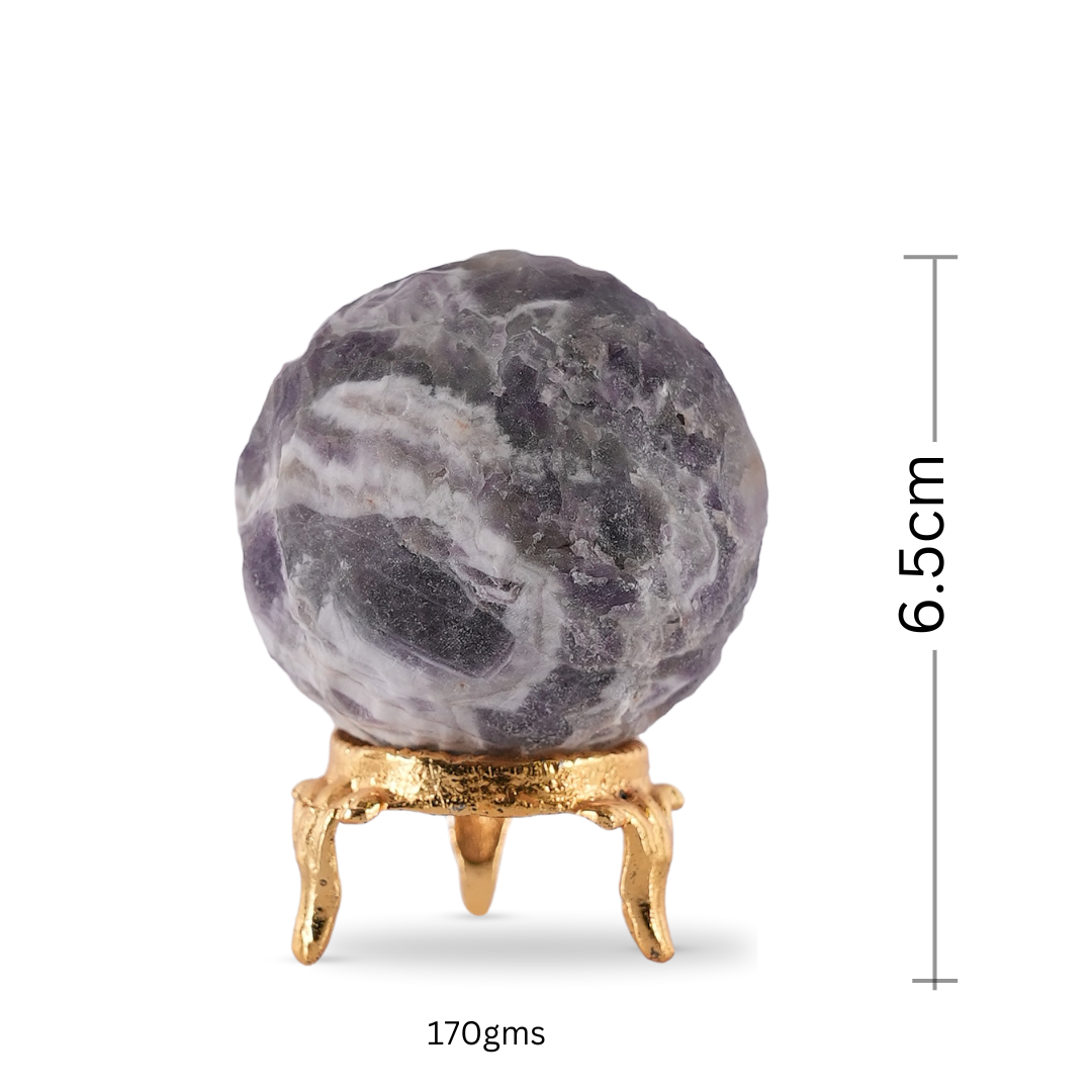 Amethyst Moon Sphere/Ball - Gemsmantra