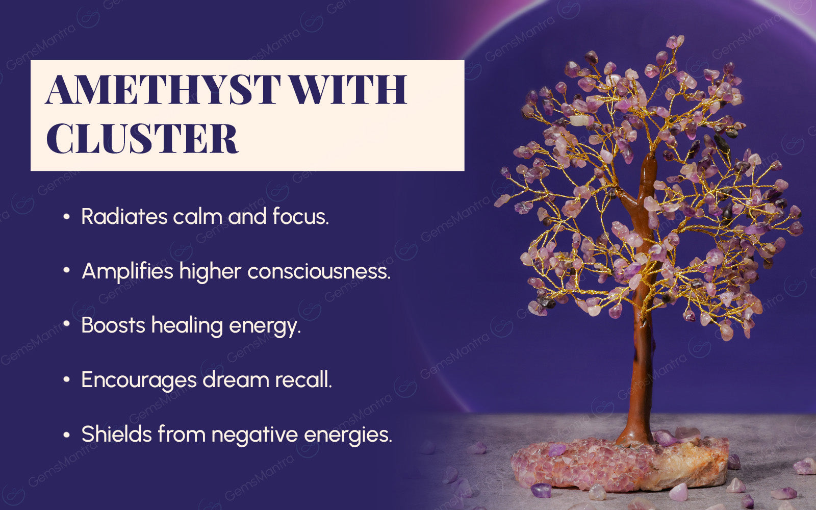 Amethyst With Cluster Tree