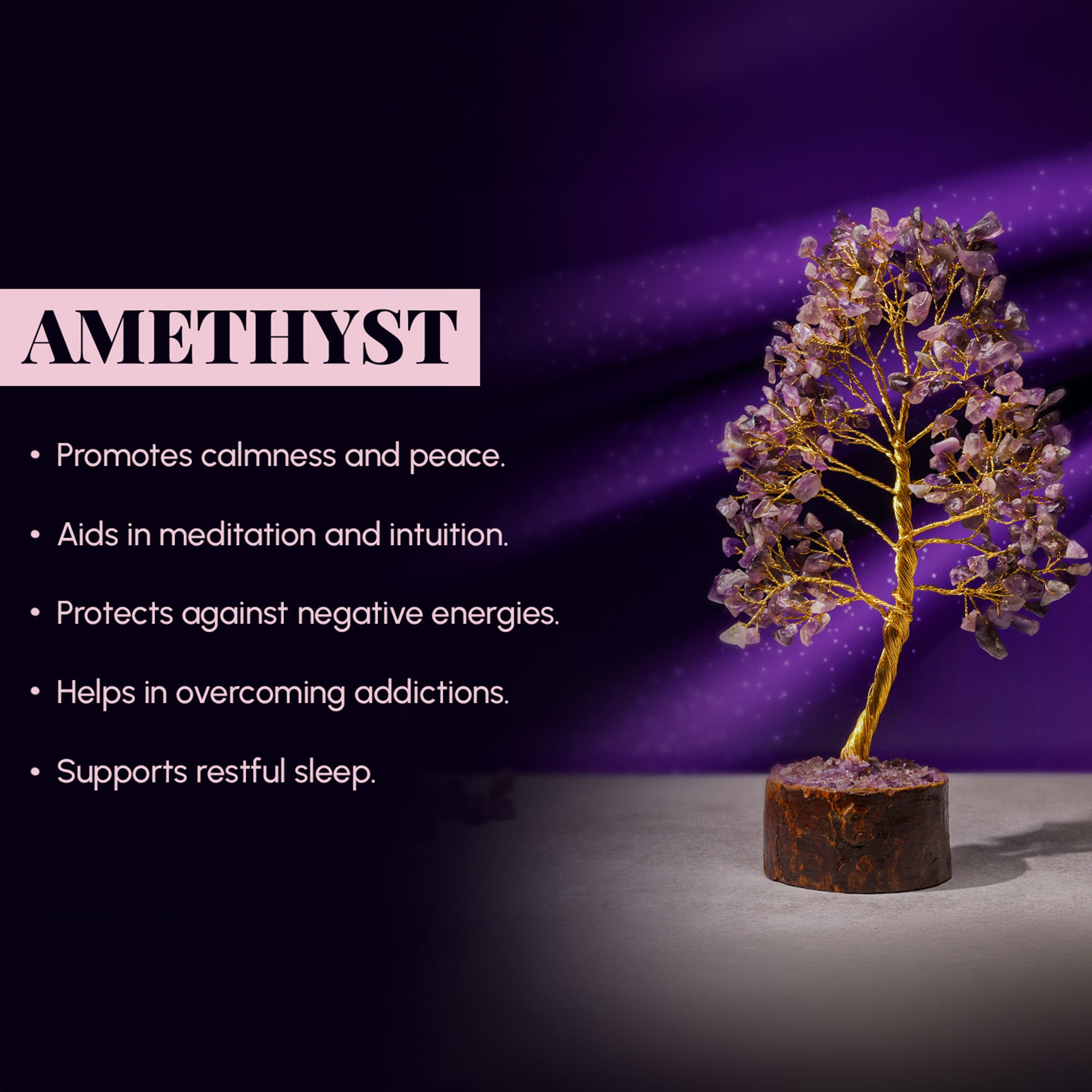 Amethyst Crystal Tree – Large, for Vastu