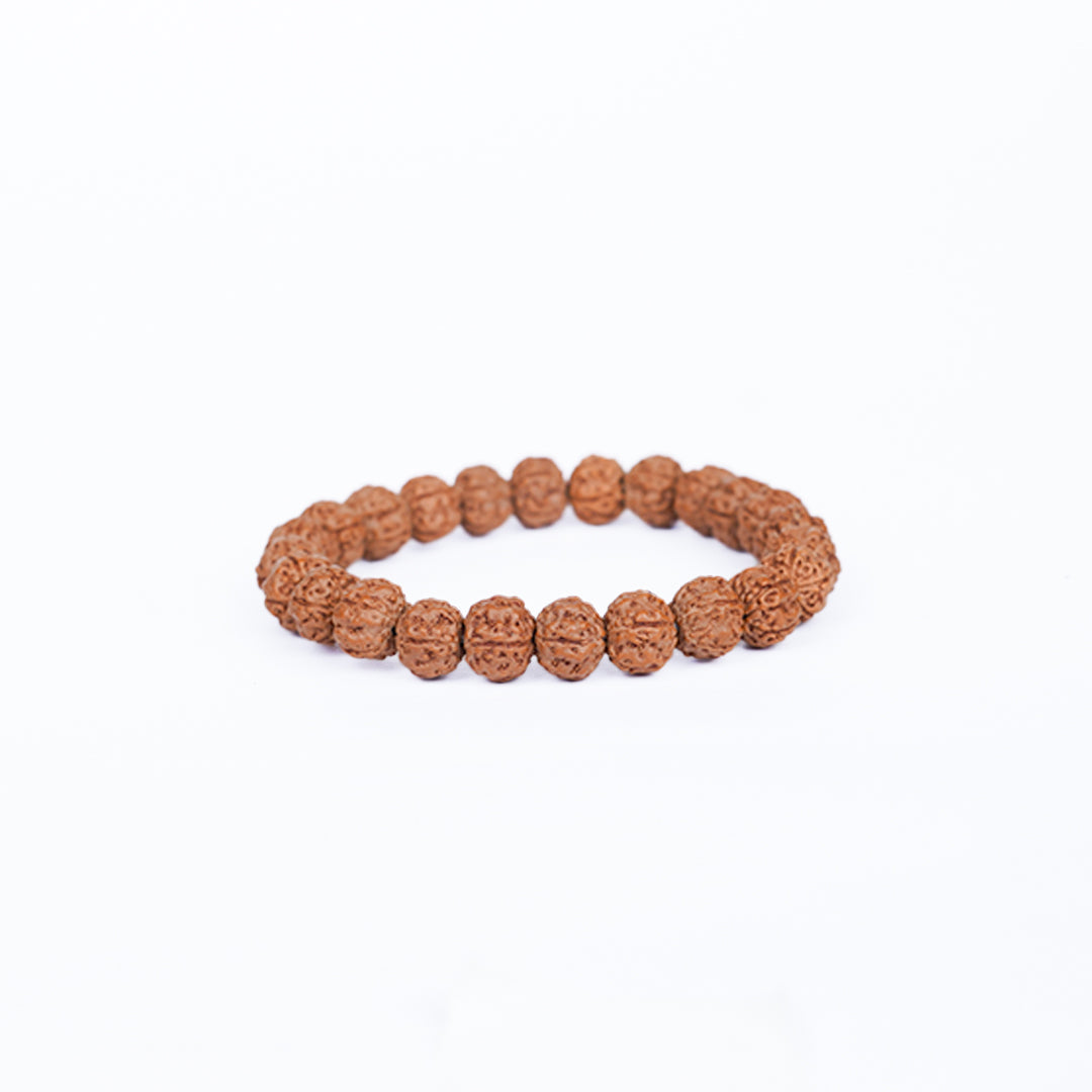7 Mukhi Rudraksha Beaded Bracelet – Adjustable Fit