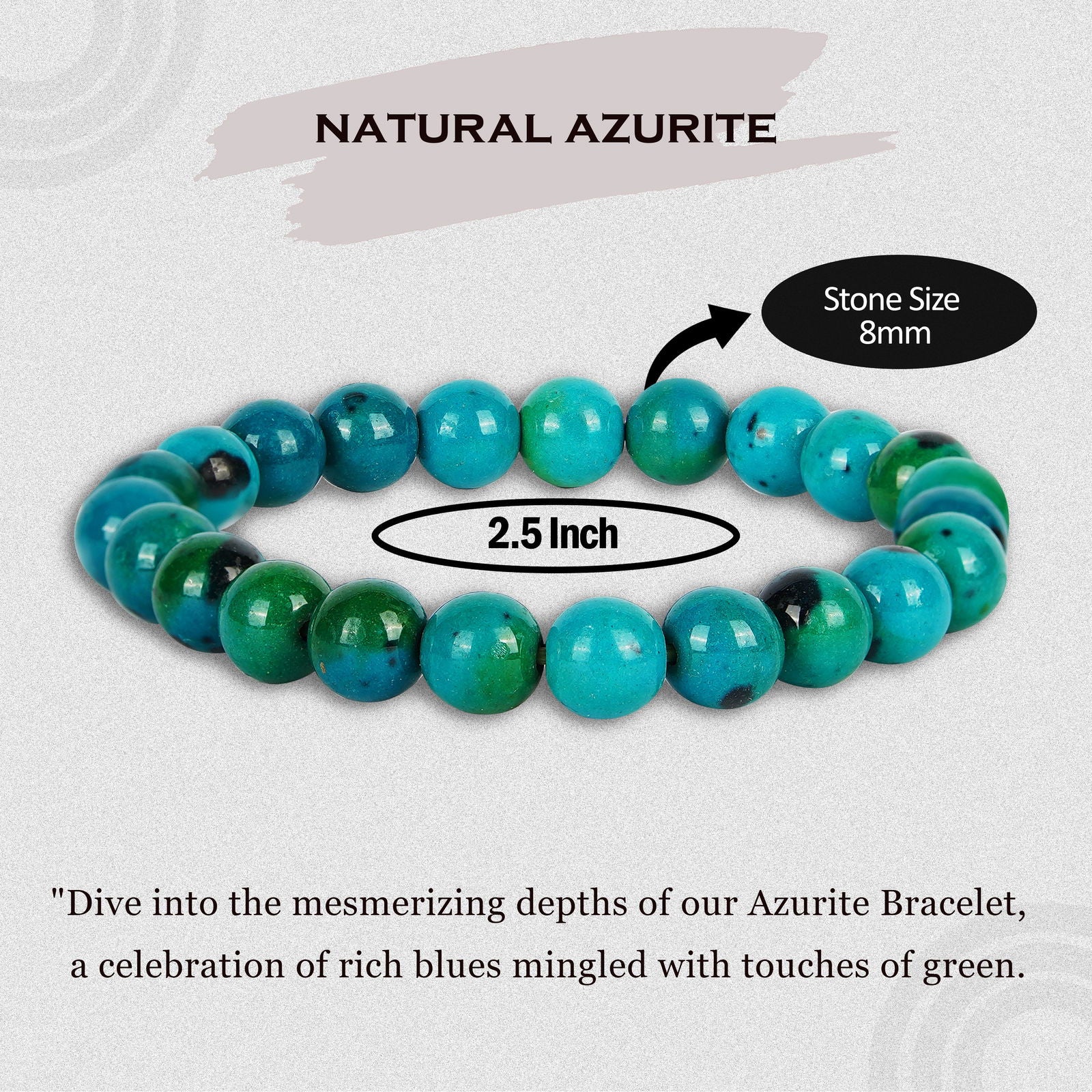 Azurite Bracelet - Gemsmantra