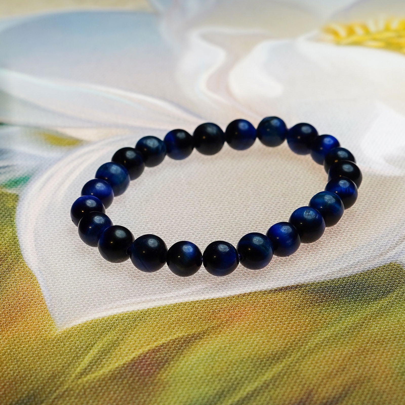 Blue Tiger Eye Bracelet - Gemsmantra