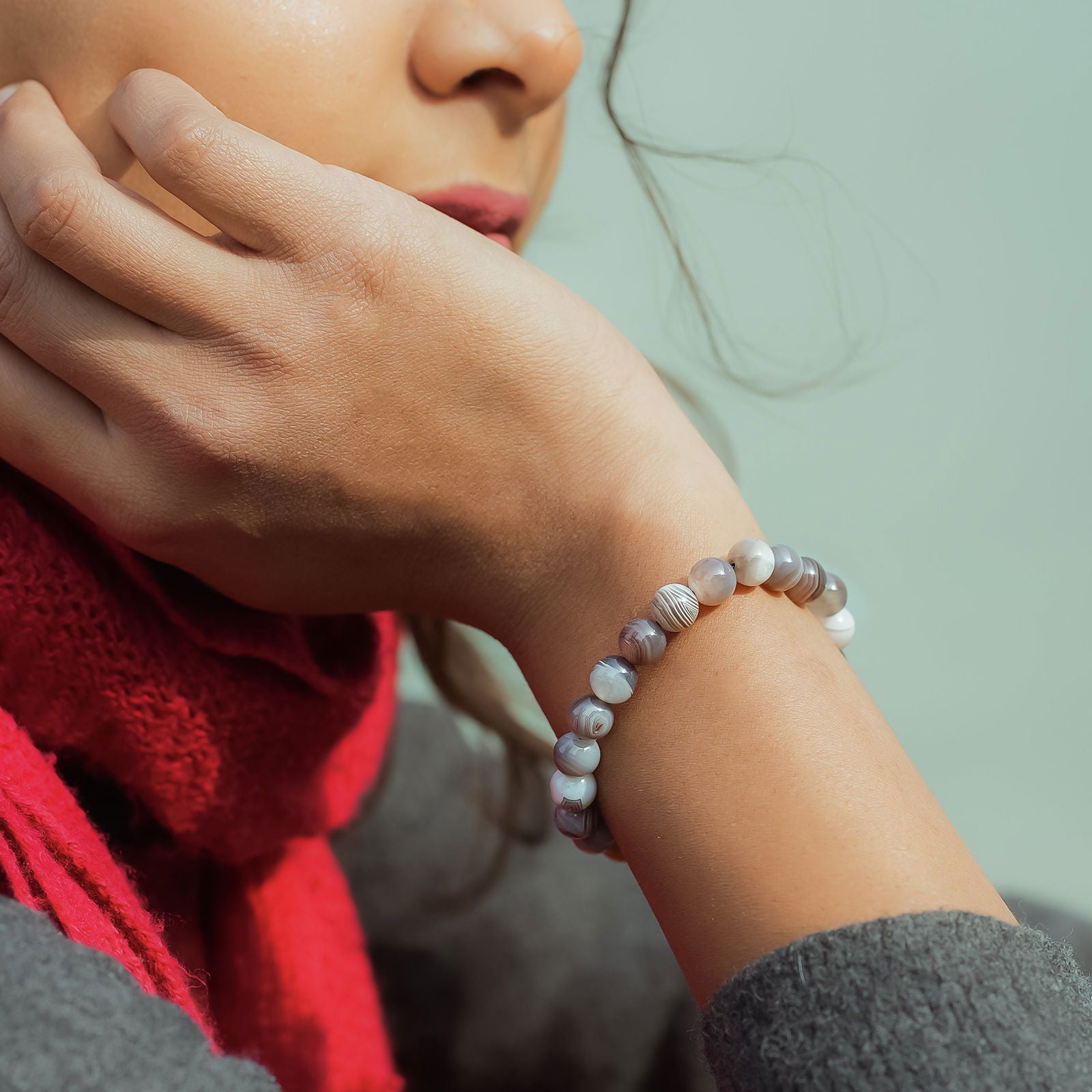 Botswana Agate Bracelet - Gemsmantra