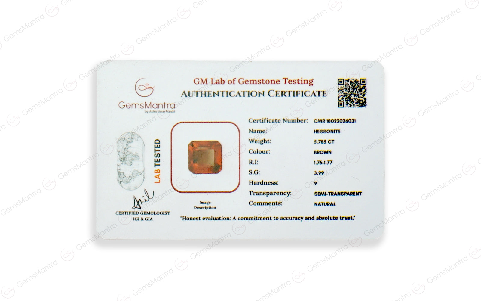 Gomed - 5.785 Carats