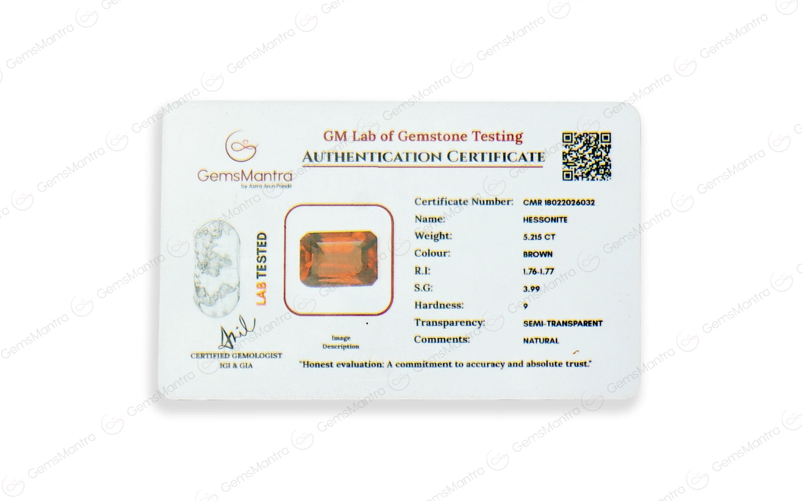 Gomed - 5.215 Carats