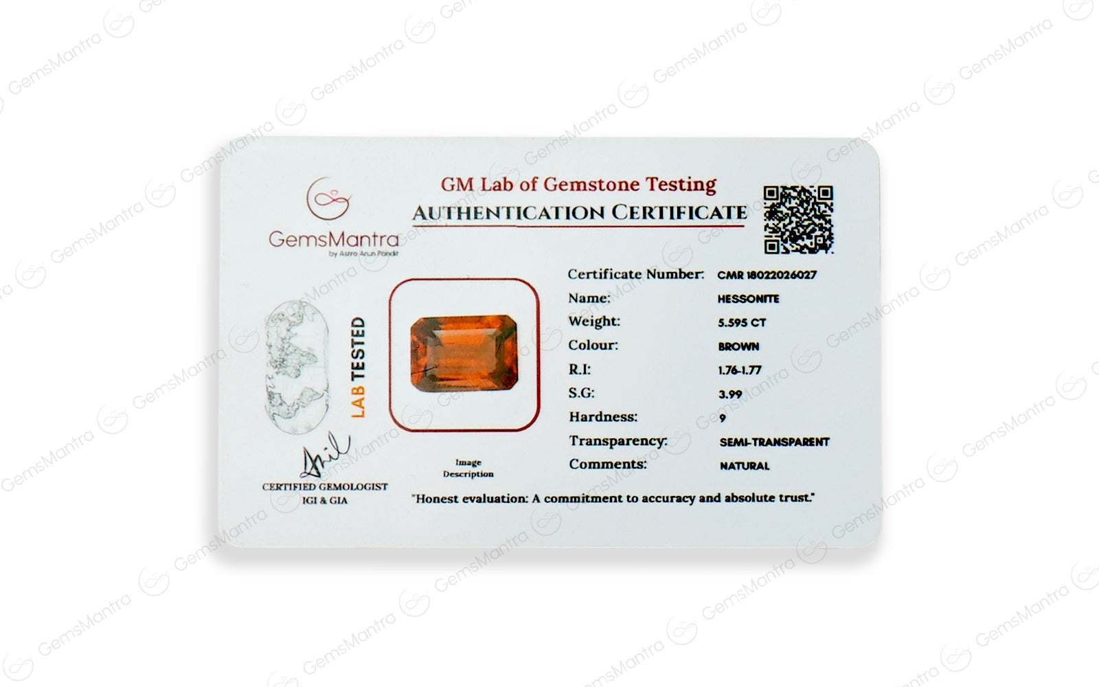Gomed - 5.595 Carats
