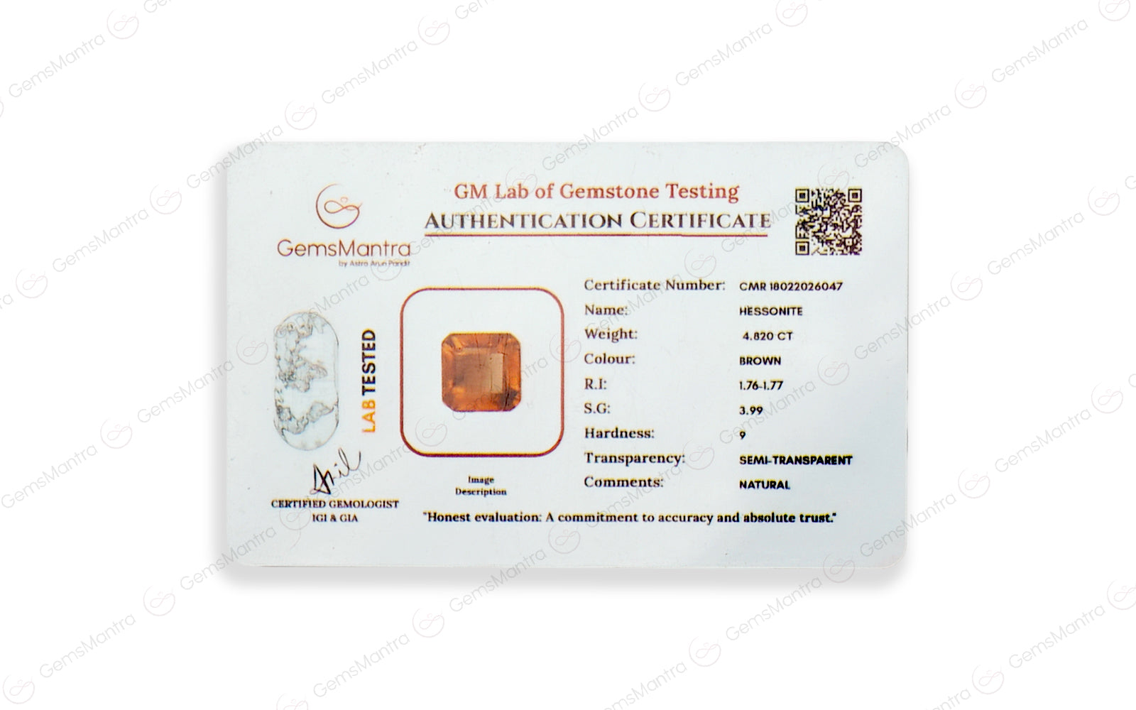 Gomed - 4.82 Carats