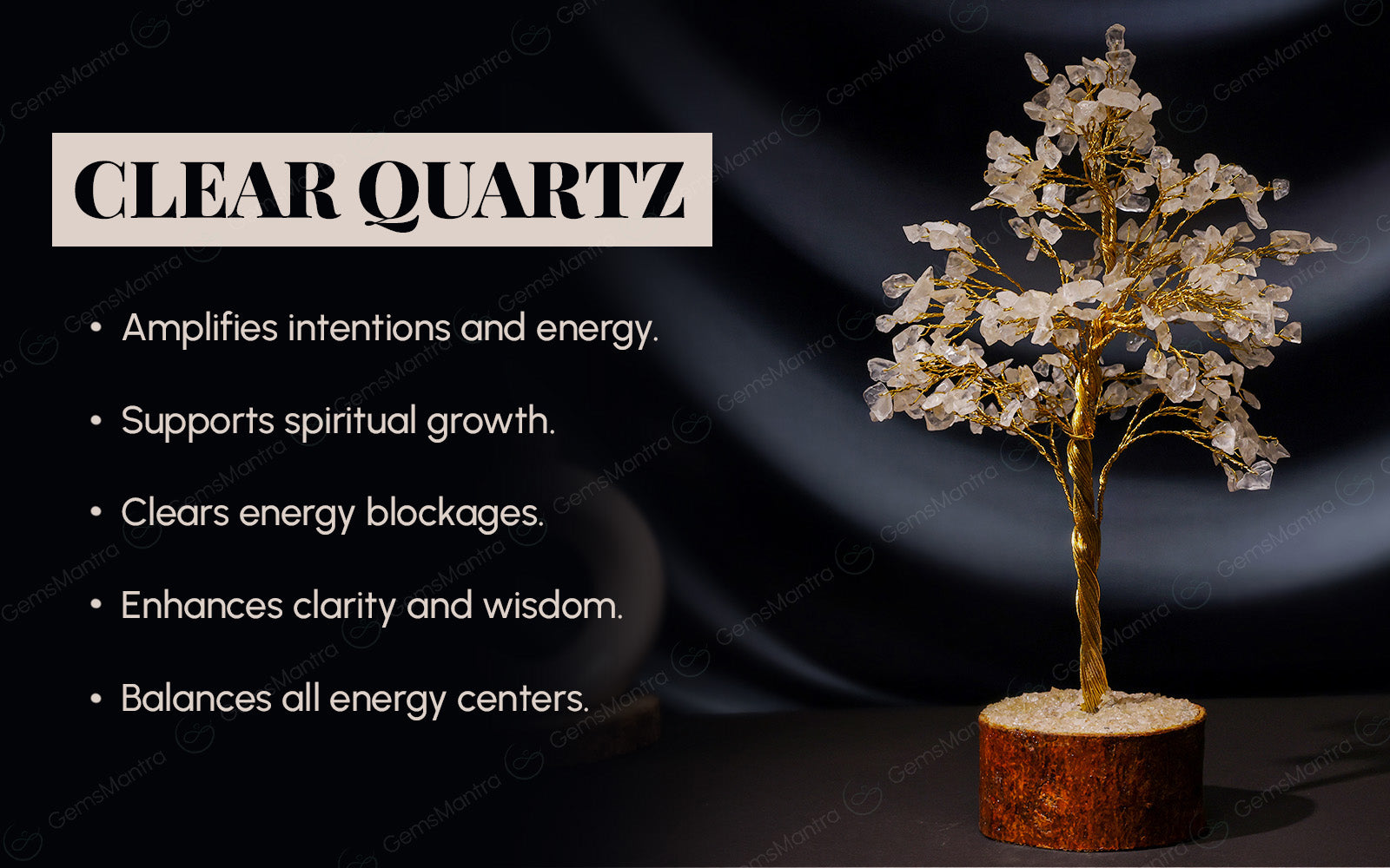 Large Crystal Quartz Tree