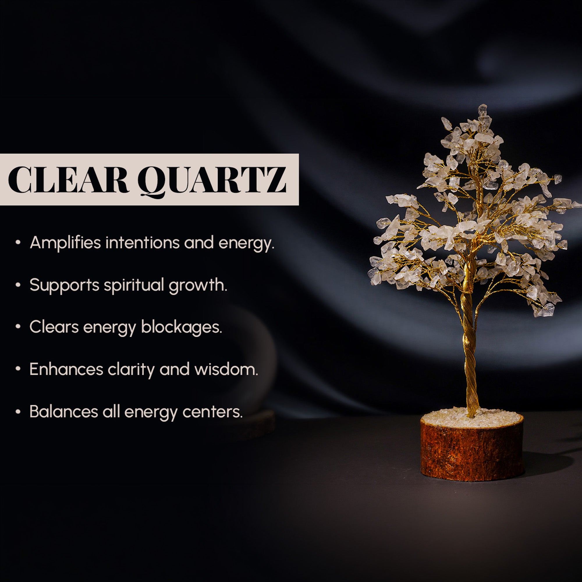 Crystal Quartz Tree – Large, for Vastu