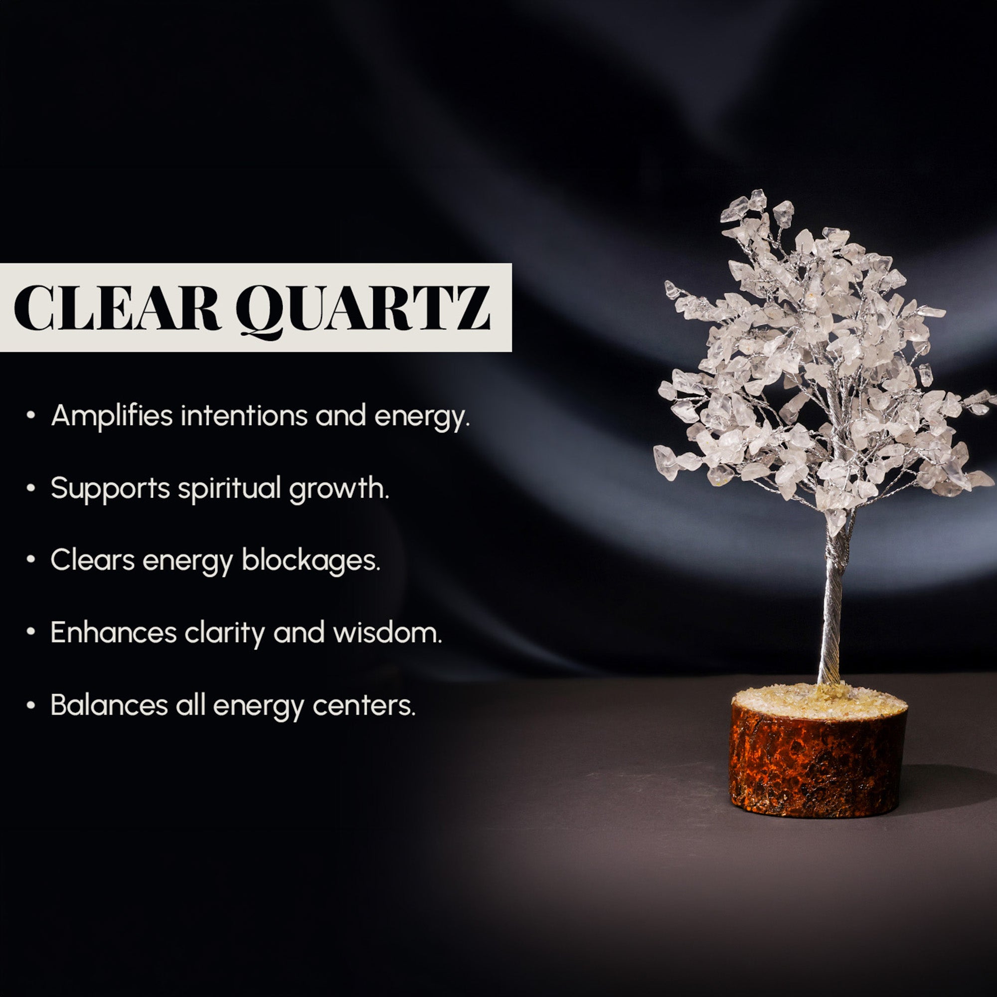 Crystal Quartz Tree – Large, for Vastu