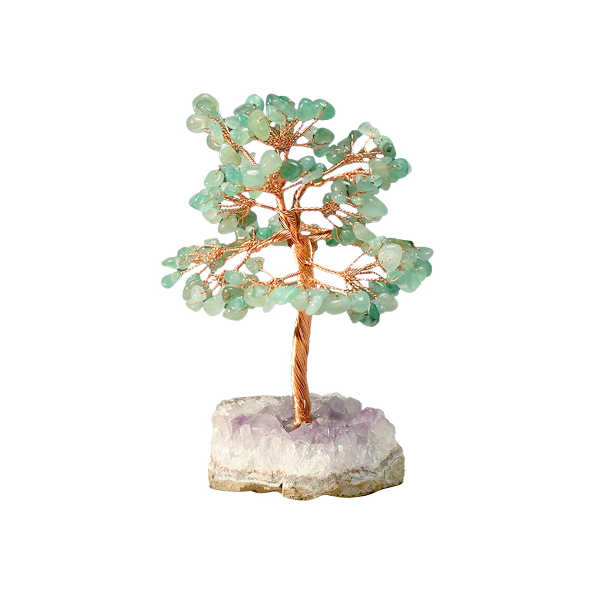 Green Aventurine & Amethyst Cluster – for Vastu