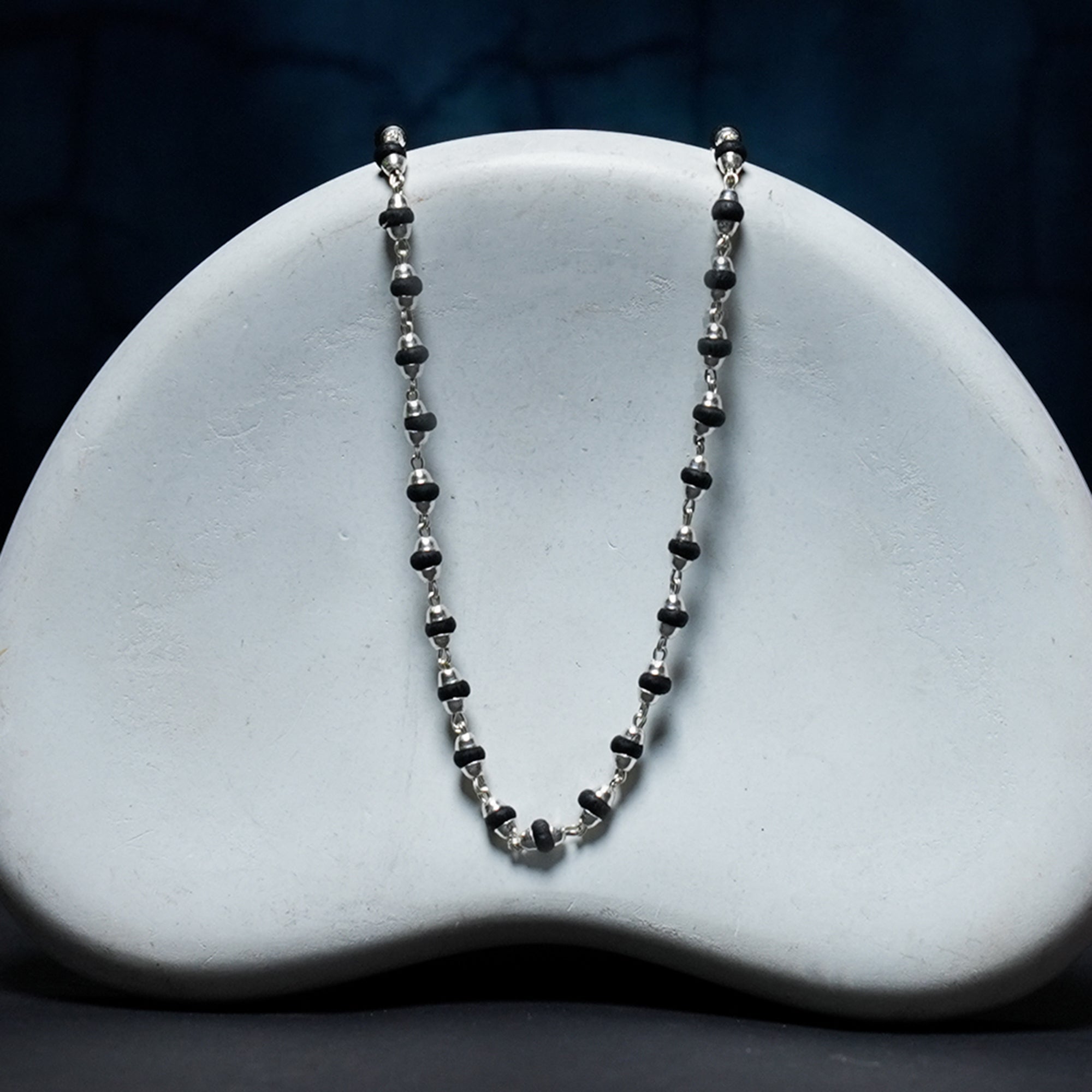 Tulsi Mala Silver – for Japa (TM0029)
