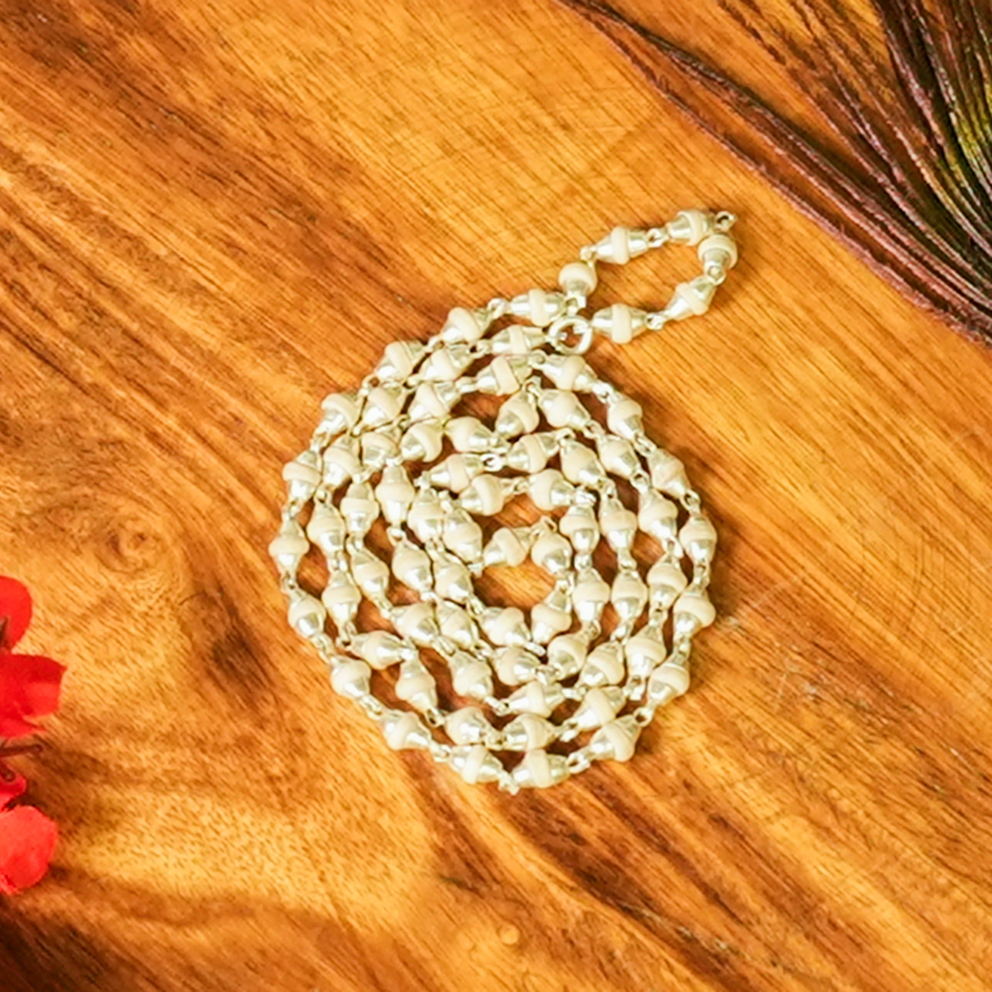 Tulsi Mala Silver – for Japa (TM0026)