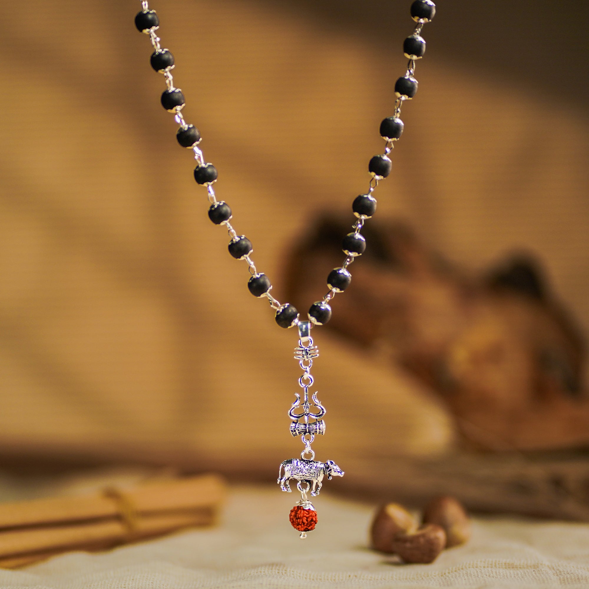 Shiv Nandi Protection Mala (Karungali)