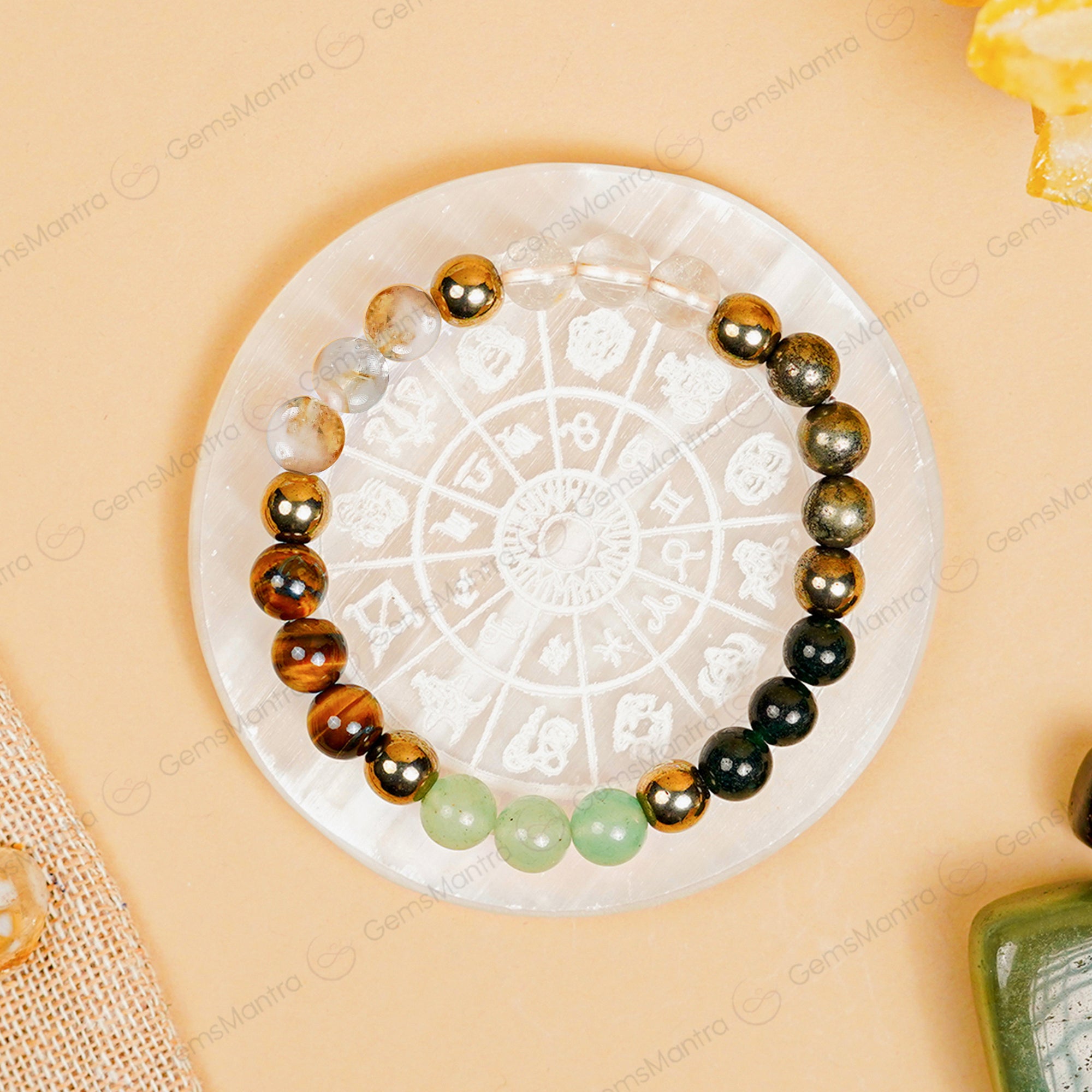 Original Dhan Yog Bracelet Free Selenite Plate