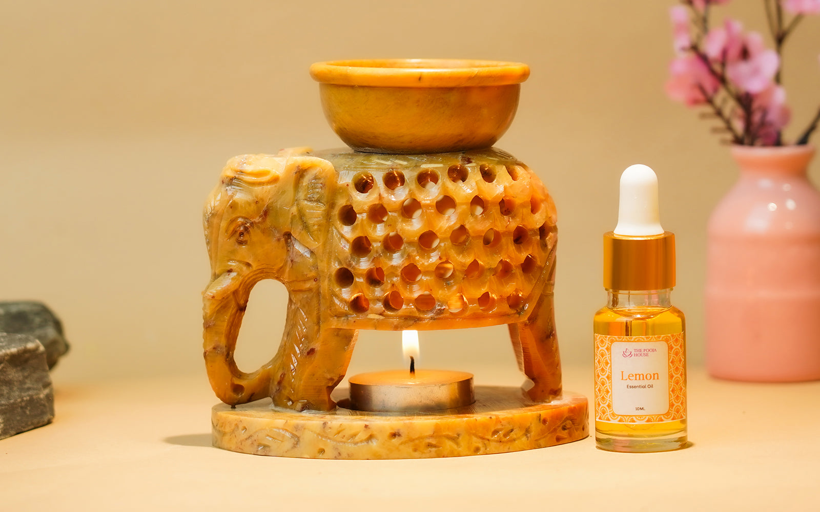 Lemon Essential Oil + Diffuser