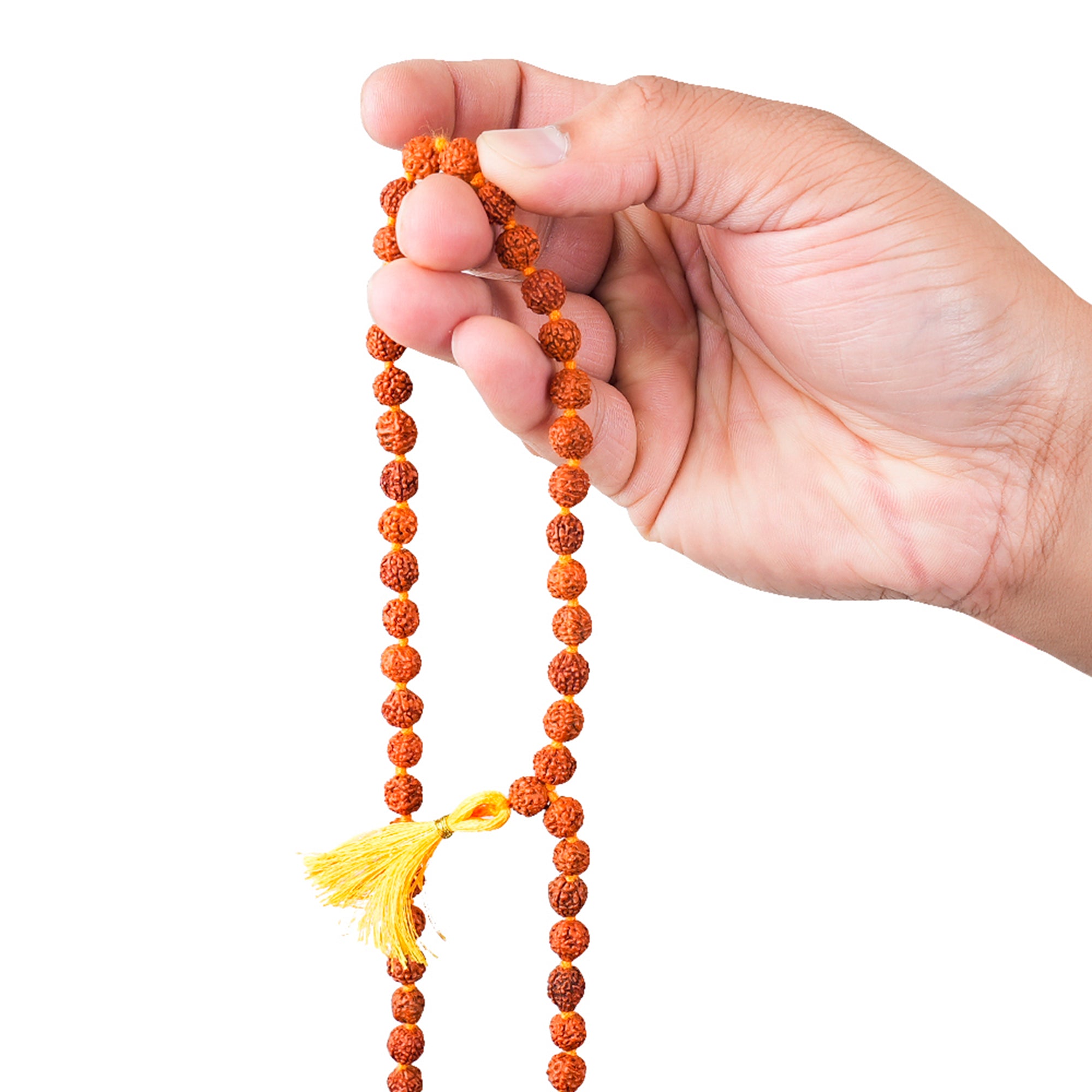 5 Mukhi Rudraksha Mala – 108+1 Beads, for Japa