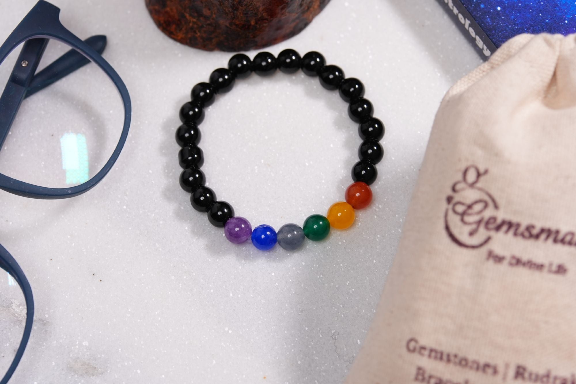 7 chakra Agate Bracelet