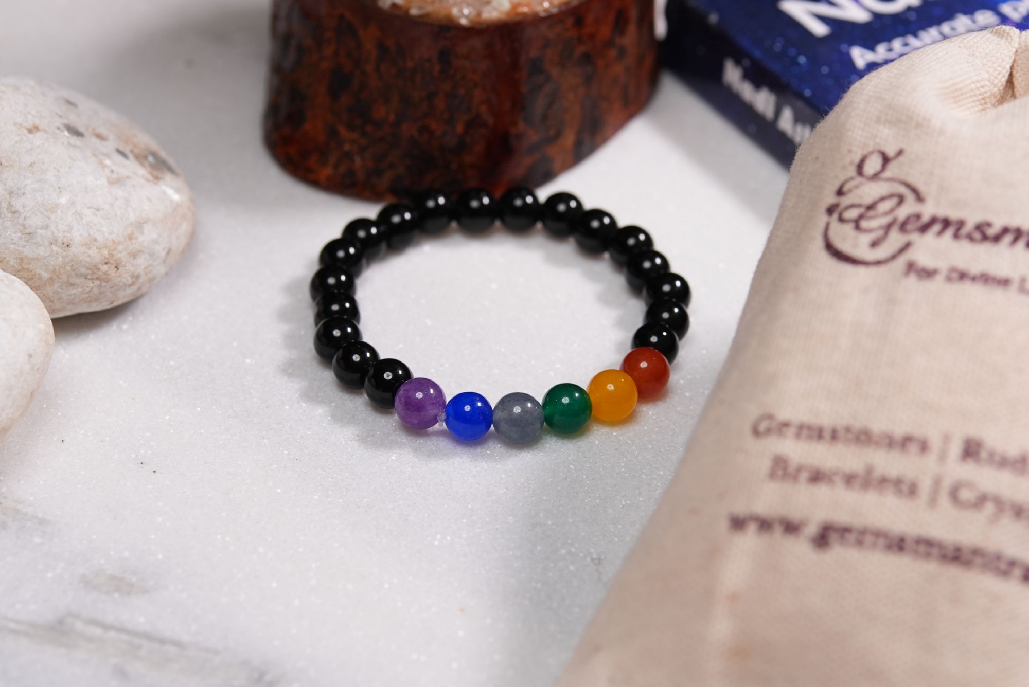 7 chakra Agate Bracelet