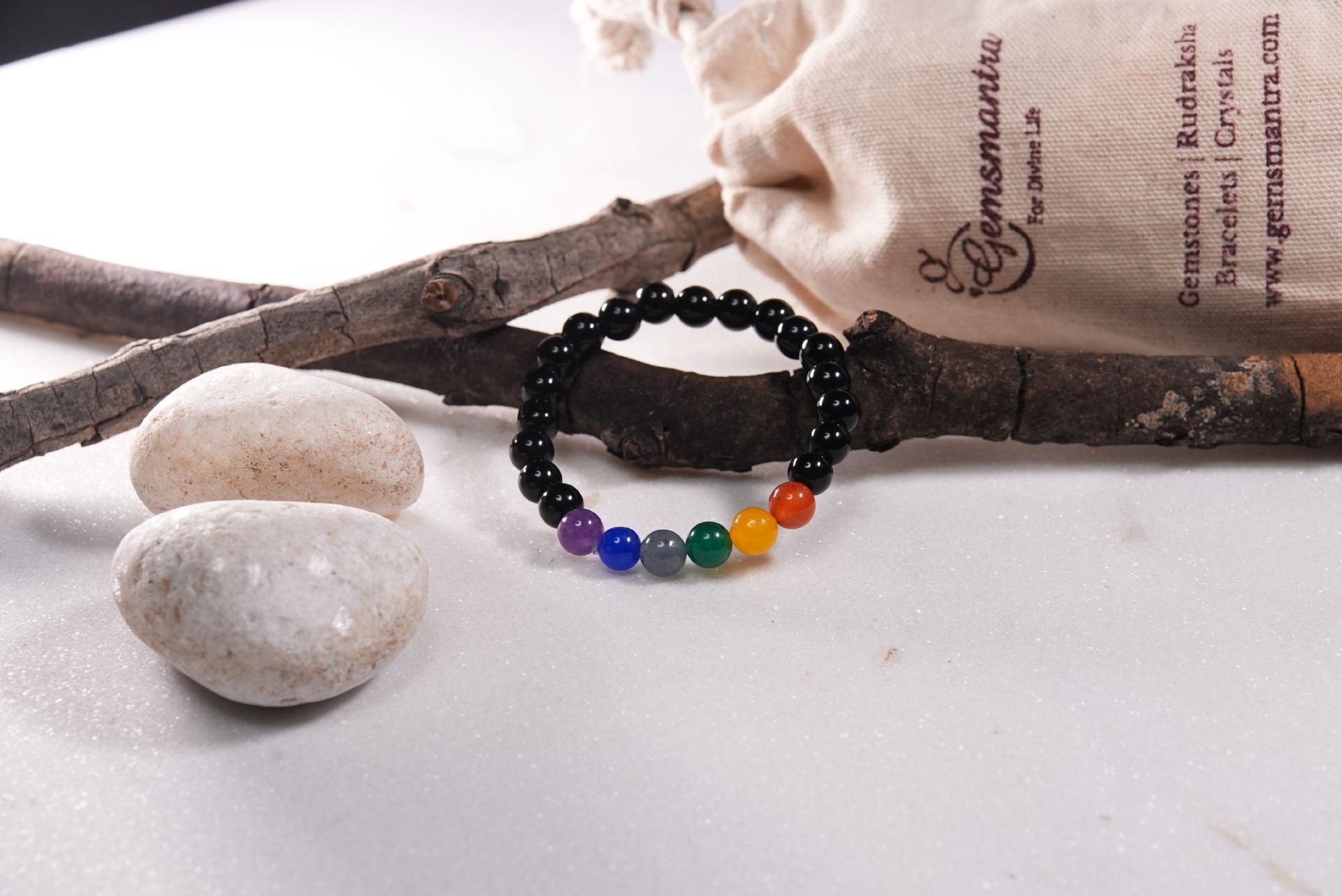 7 chakra Agate Bracelet