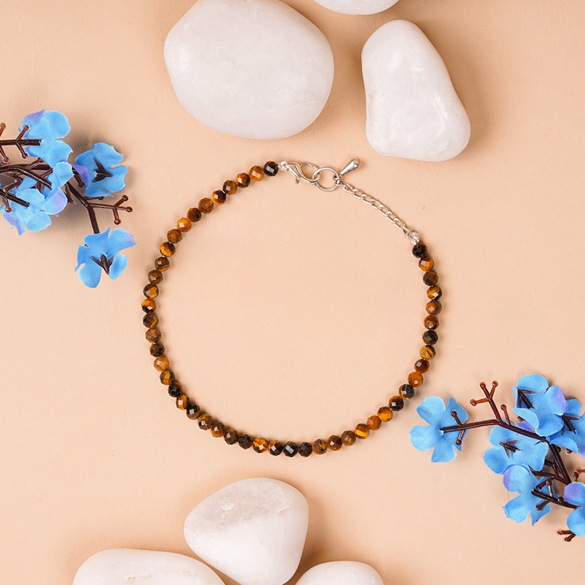Tiger Eye Anklet – for Protection, Courage & Inner Strength