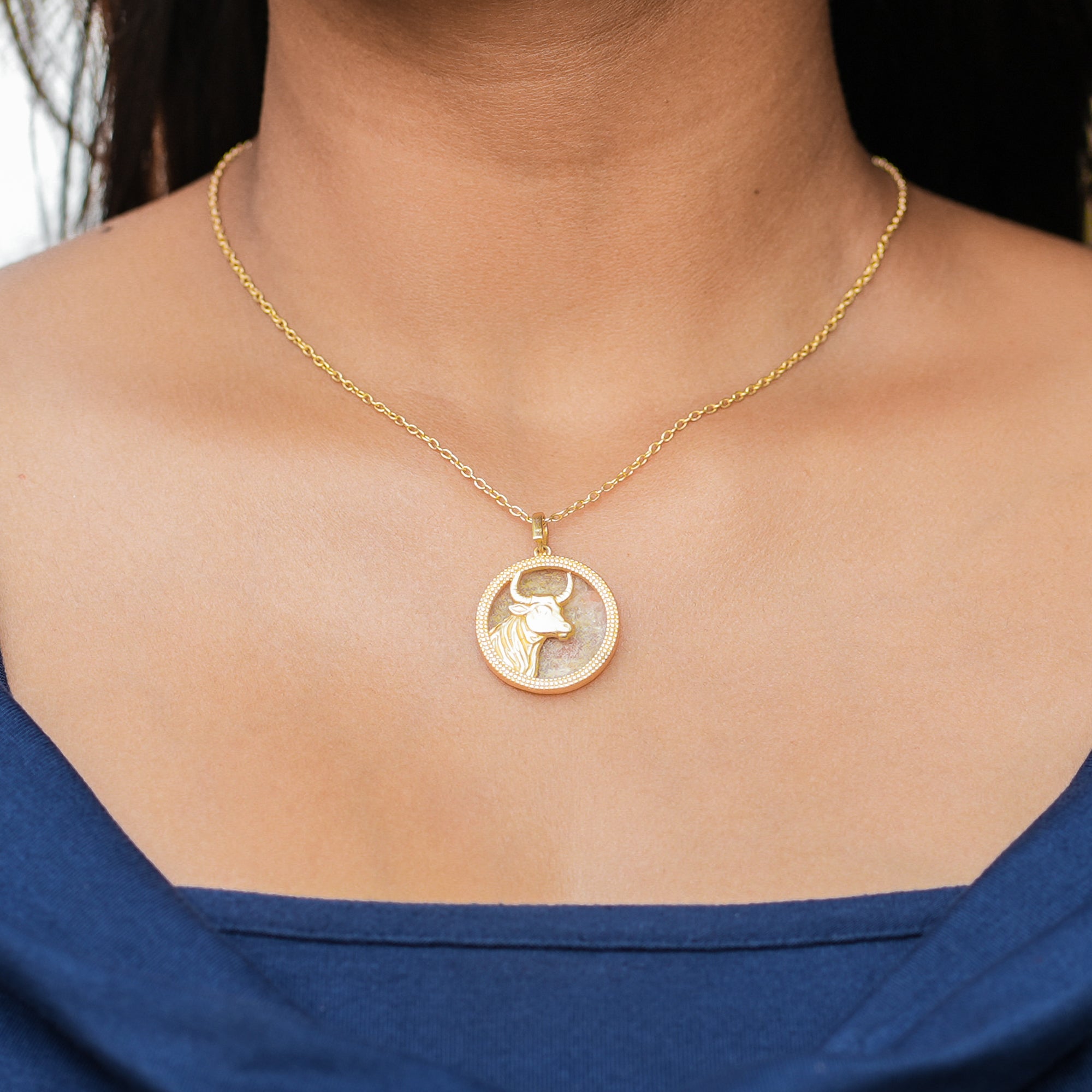 Taurus Sunstone Pendant
