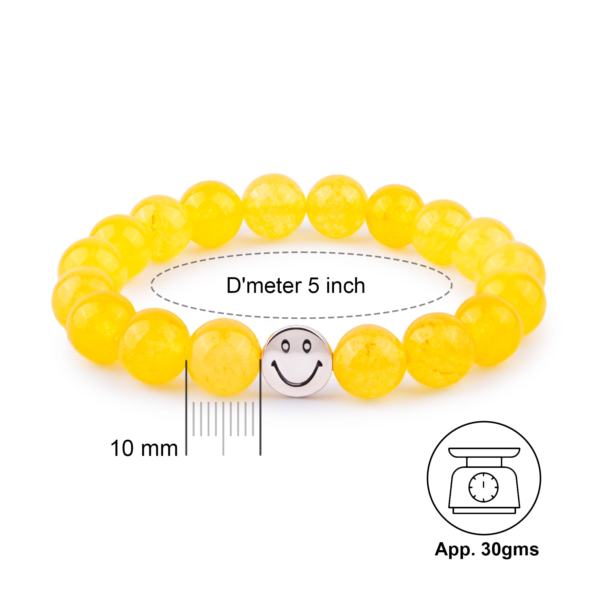 Smile Bracelet - Yellow Jade