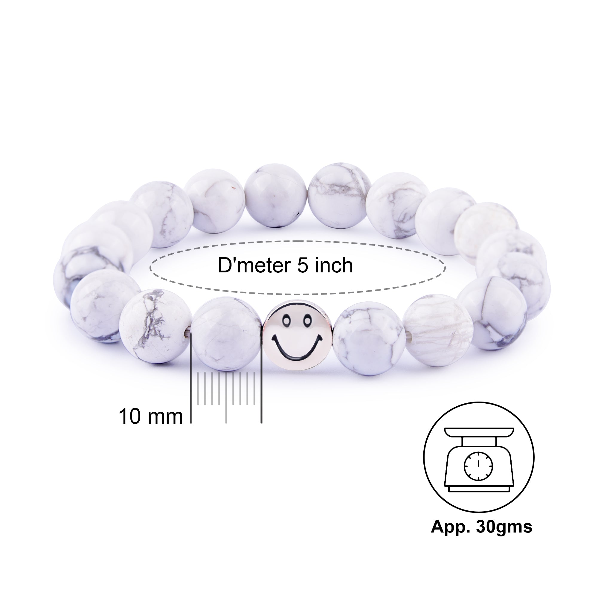 Smile Bracelet - Howlite