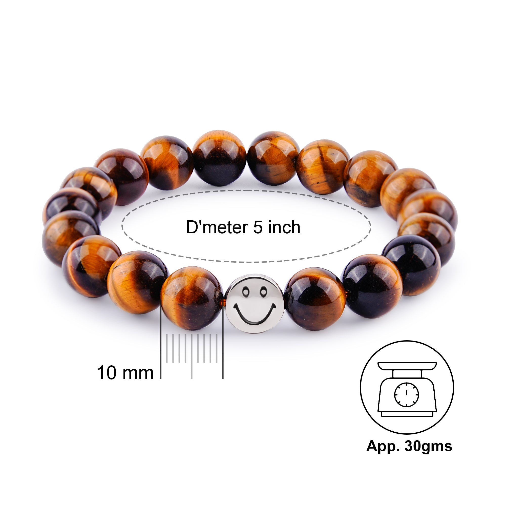 Smile Bracelet  - Tiger Eye