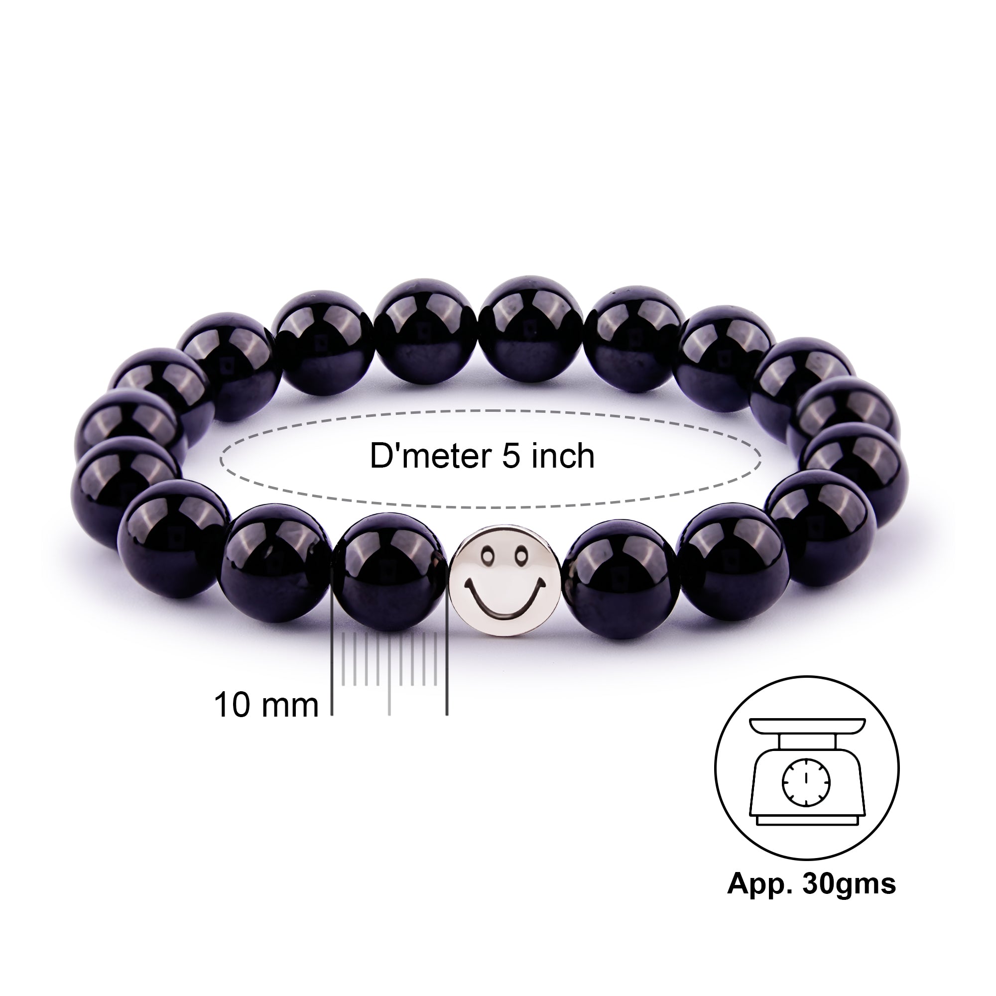 Smile Bracelet - Black Tourmaline