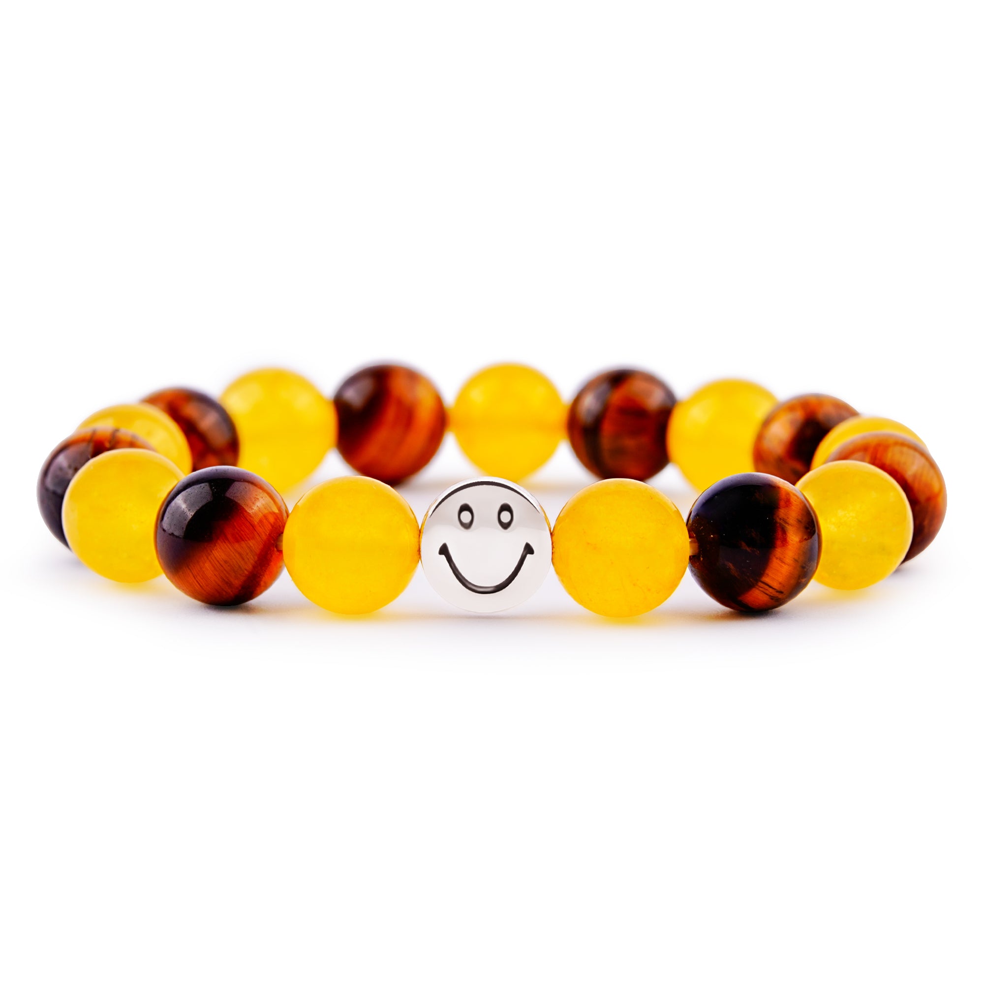 Smile Bracelet - Tiger Eye & Yellow Jade Combination