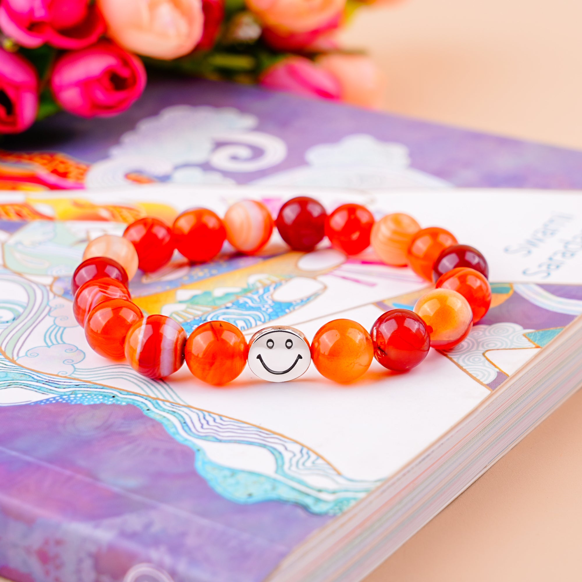 Smile Bracelet - Red Carnelian