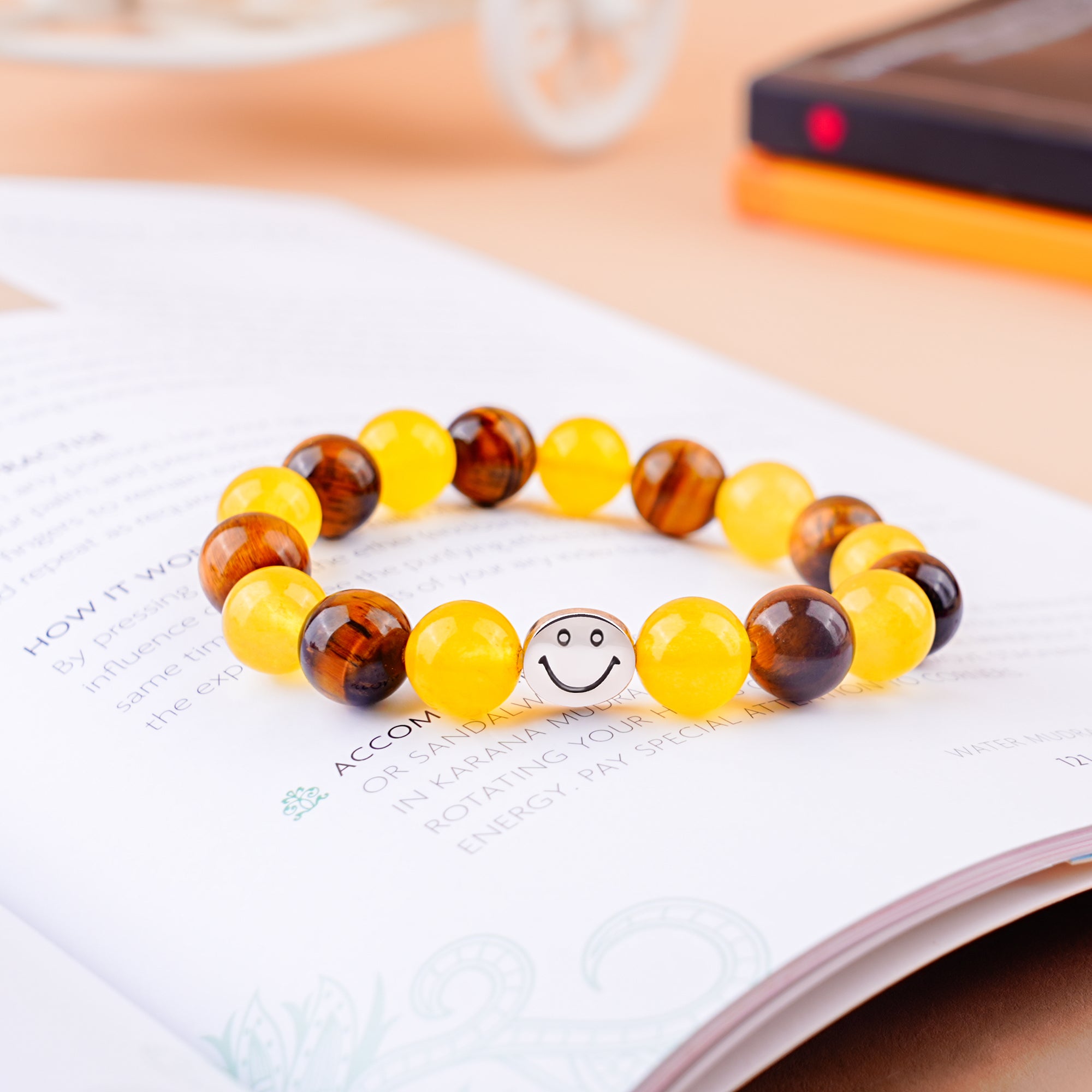 Smile Bracelet - Tiger Eye & Yellow Jade Combination