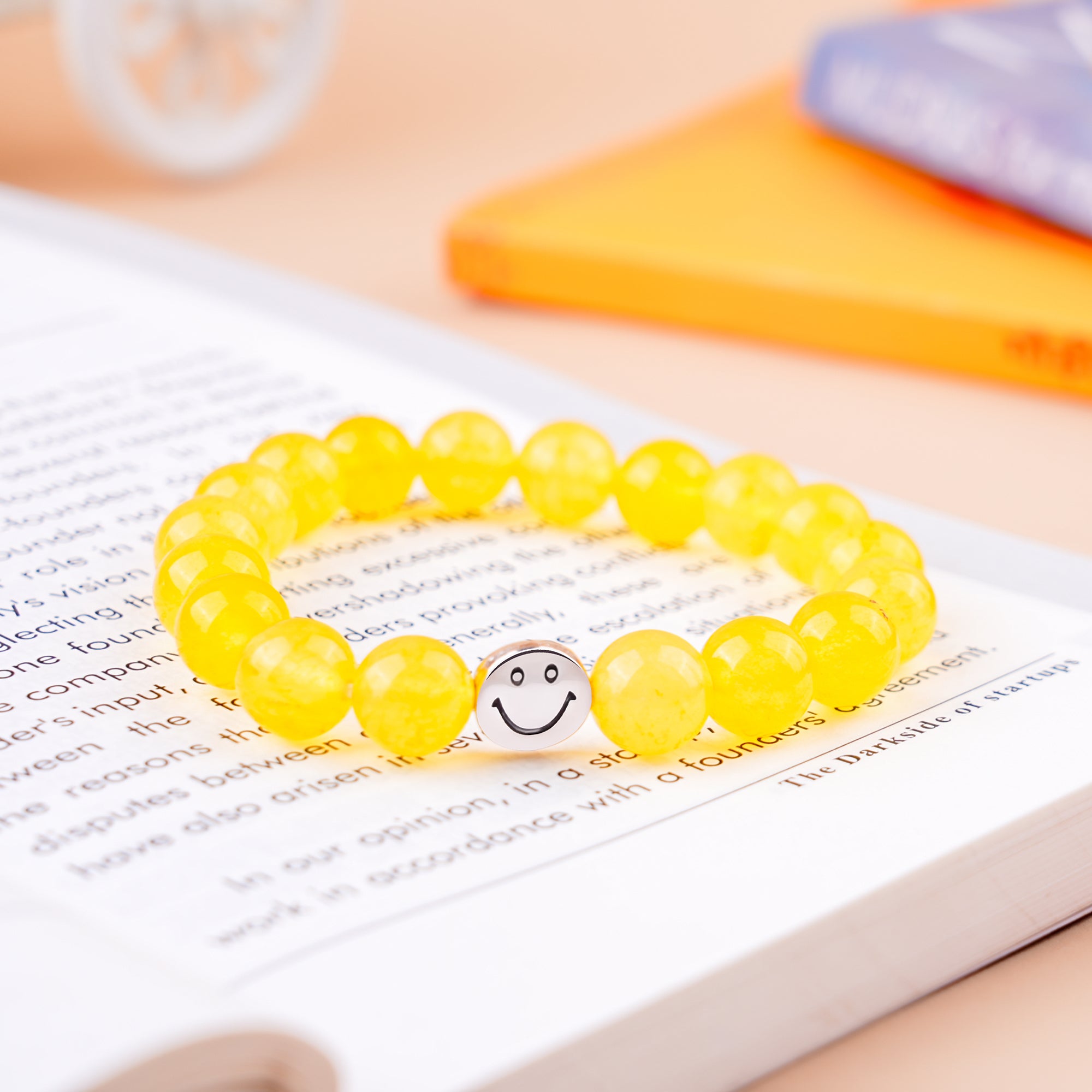 Smile Bracelet - Yellow Jade